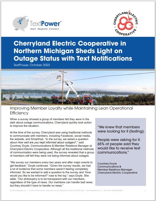Cherryland Electric Cooperative Case Study