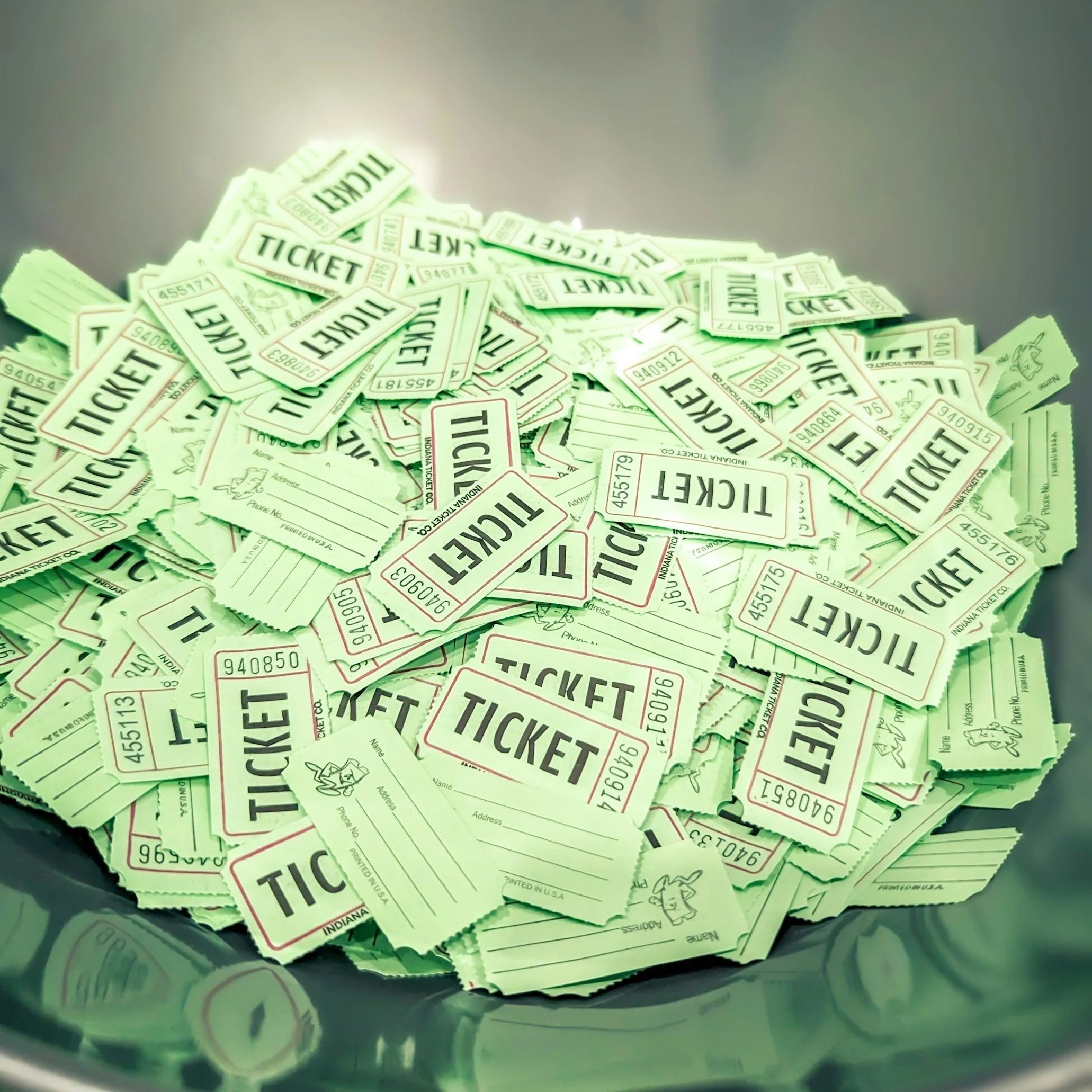 Cover image of green ticket stubs