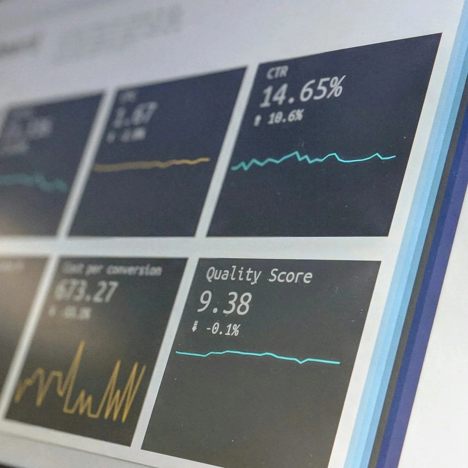 Dashboard with Numbers