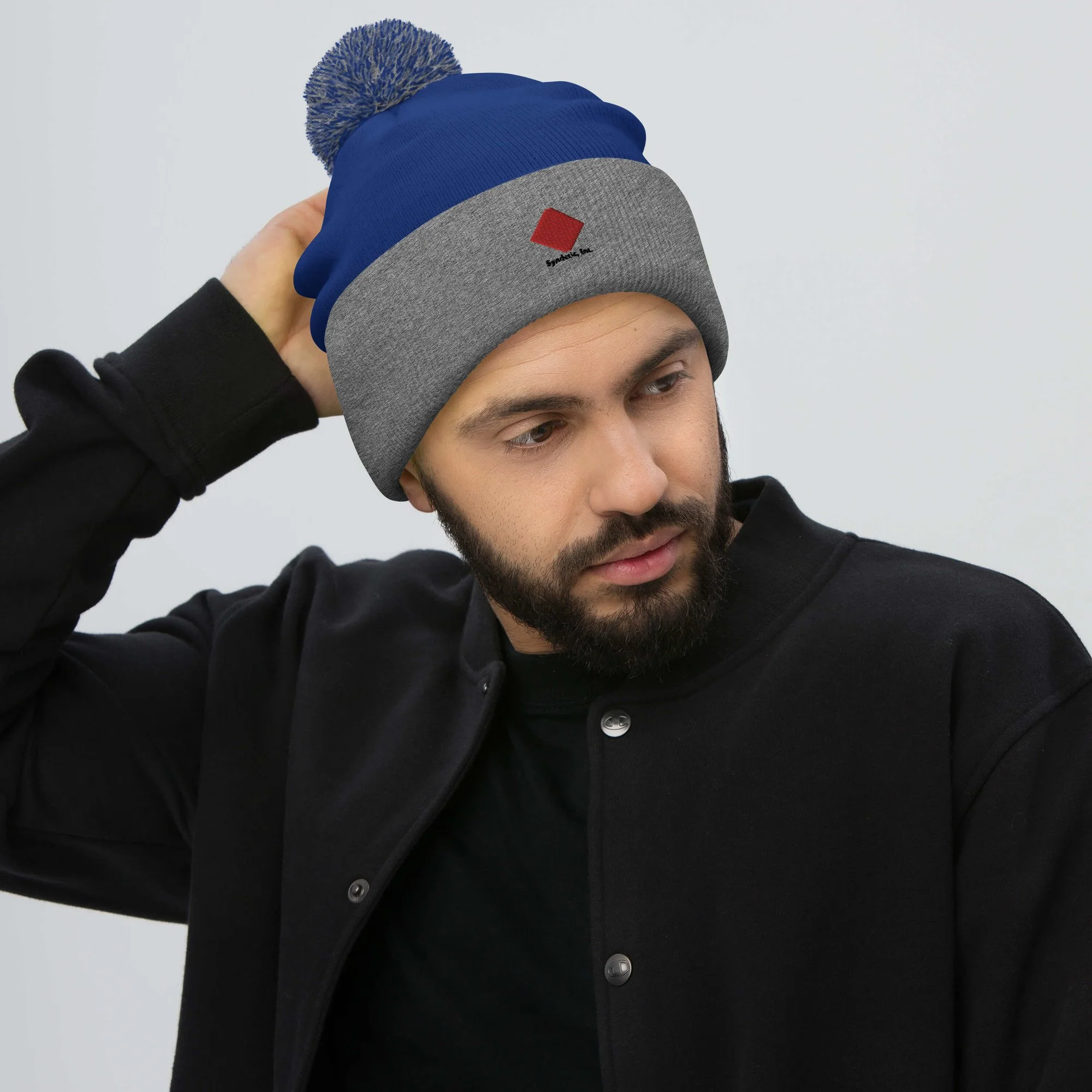 pom-pom-knit-cap-royal-heather-grey-front-6361580e067c4.jpg