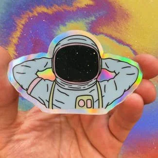 Astronaut Holographic Sticker.jpeg