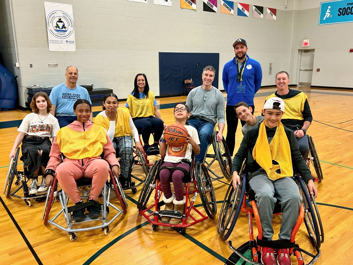 Had a great time recently while learning from Coach Phil of Synergy Adaptive Athletics! Wheelchair sports are super challenging and super fun. Our students and staff benefited from the discussions and inclusive activity. 💪