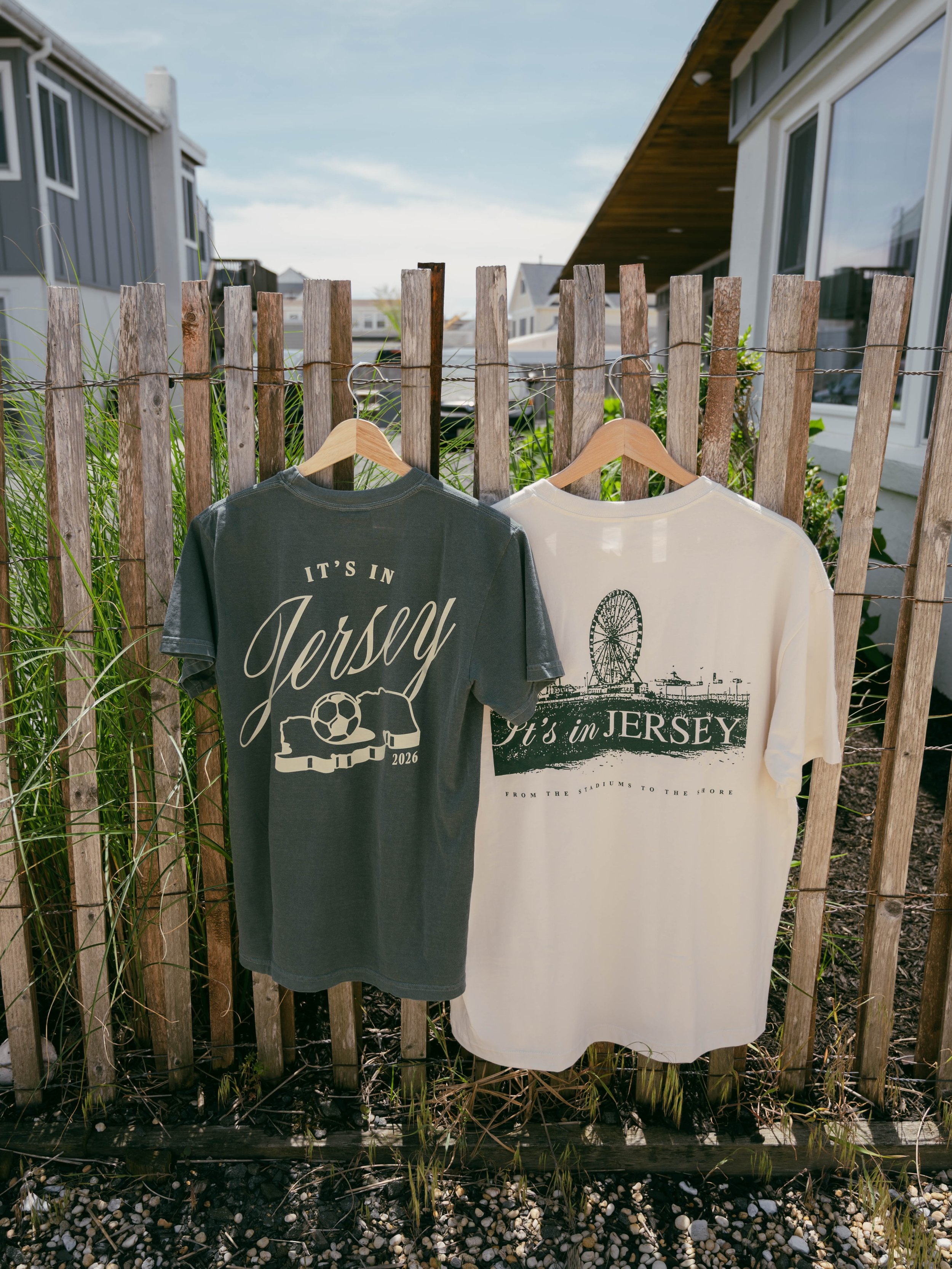 From the shorelines to the stadiums. Jersey pride all the way through. 🌊

It&rsquo;s In Jersey apparel is now available at 5 Ocean Coffee &amp; Boutique inside Casa Del Mar.

Stop in, grab a coffee, and find your new favorite tees!! @its_in_jersey