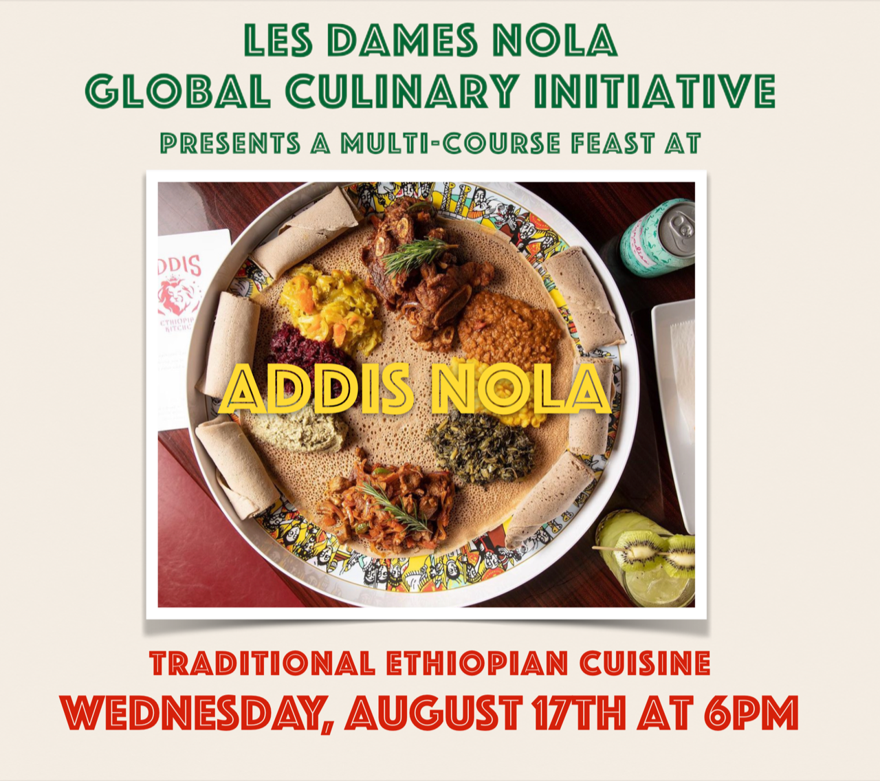 Global Culinary Initiative: ADDIS NOLA