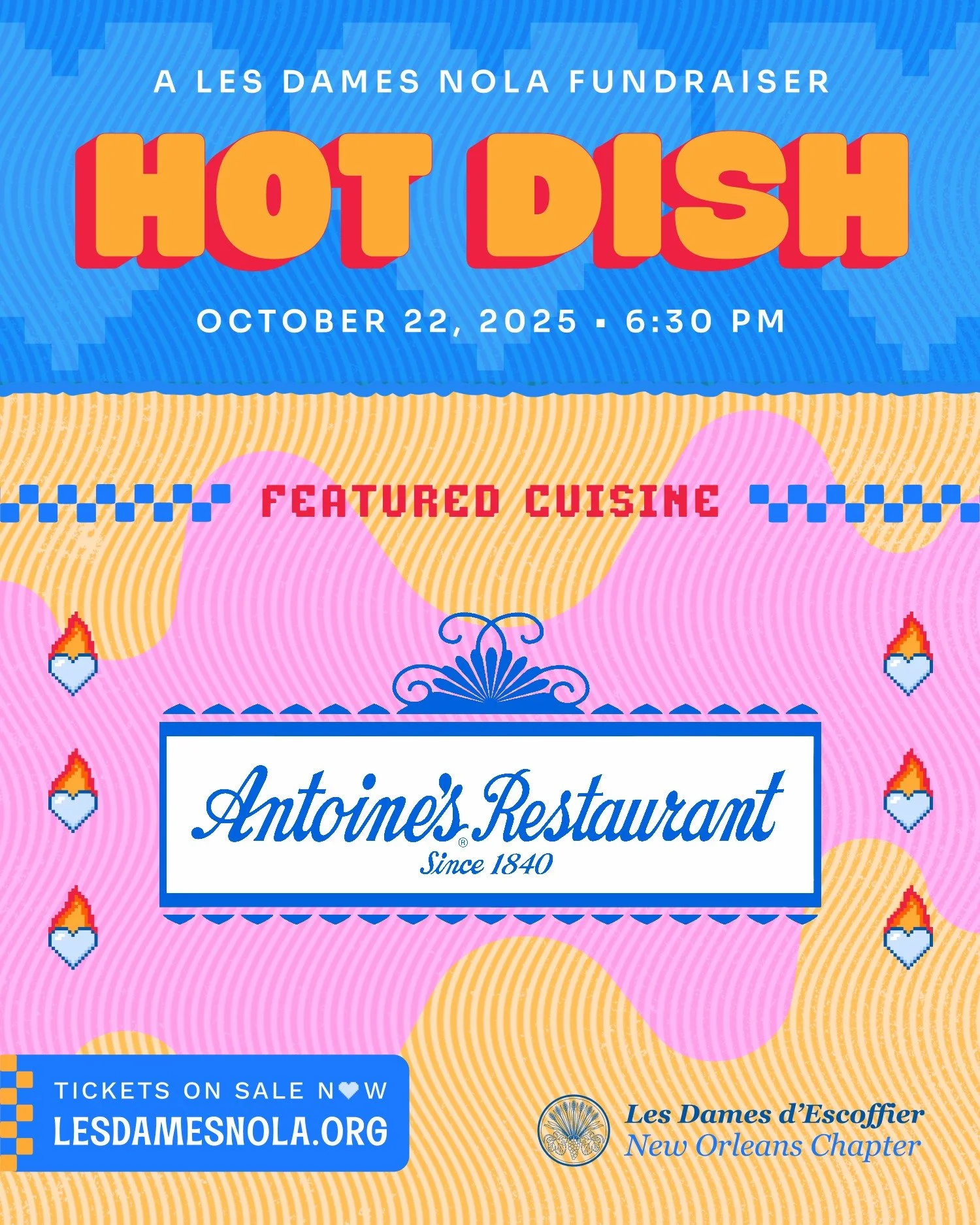 We're thrilled to let y'all know that @antoinesnola -- yes, the country's oldest family-run restaurant, and that family includes NOLA Dame Lisa Blount! -- is bringing tradition and a touch of class to Hot Dish 2025 with Chilled Shrimp Regua, named fo