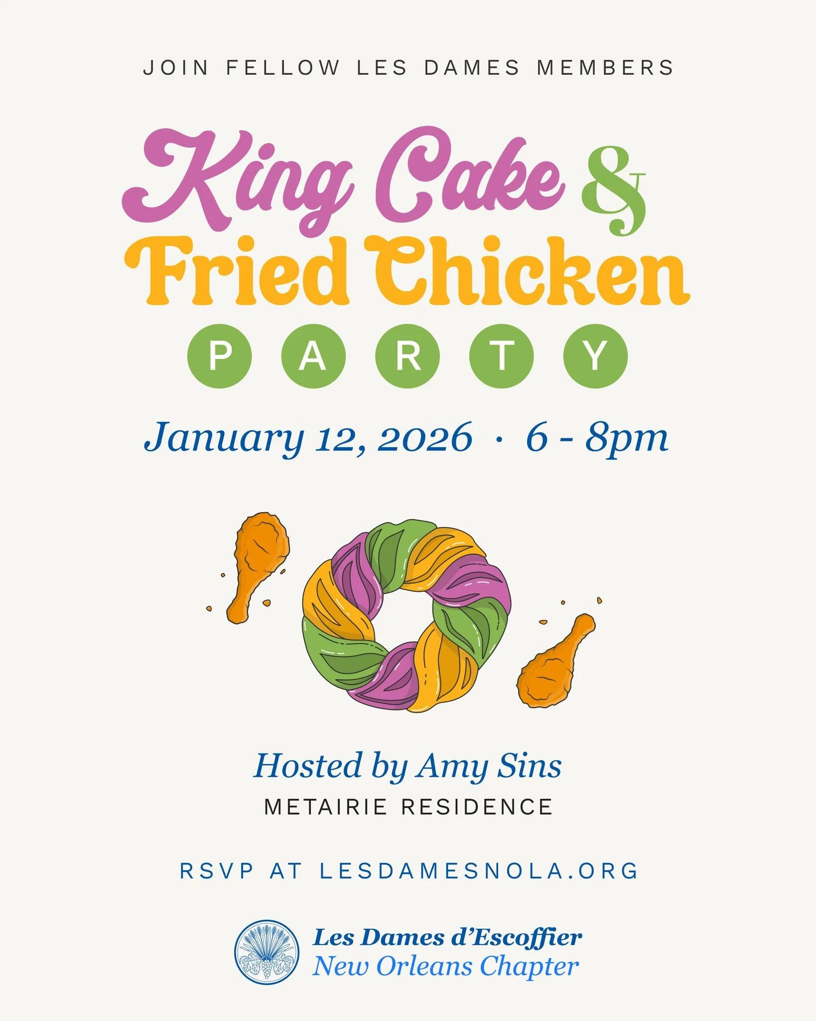 We all know the holidays are just pre-gaming for the main event. The real fun starts with Carnival season, and we're kicking it off the only way we know how. 

Members (only), RSVP and join us to find out which confection is crowned King of Cakes and