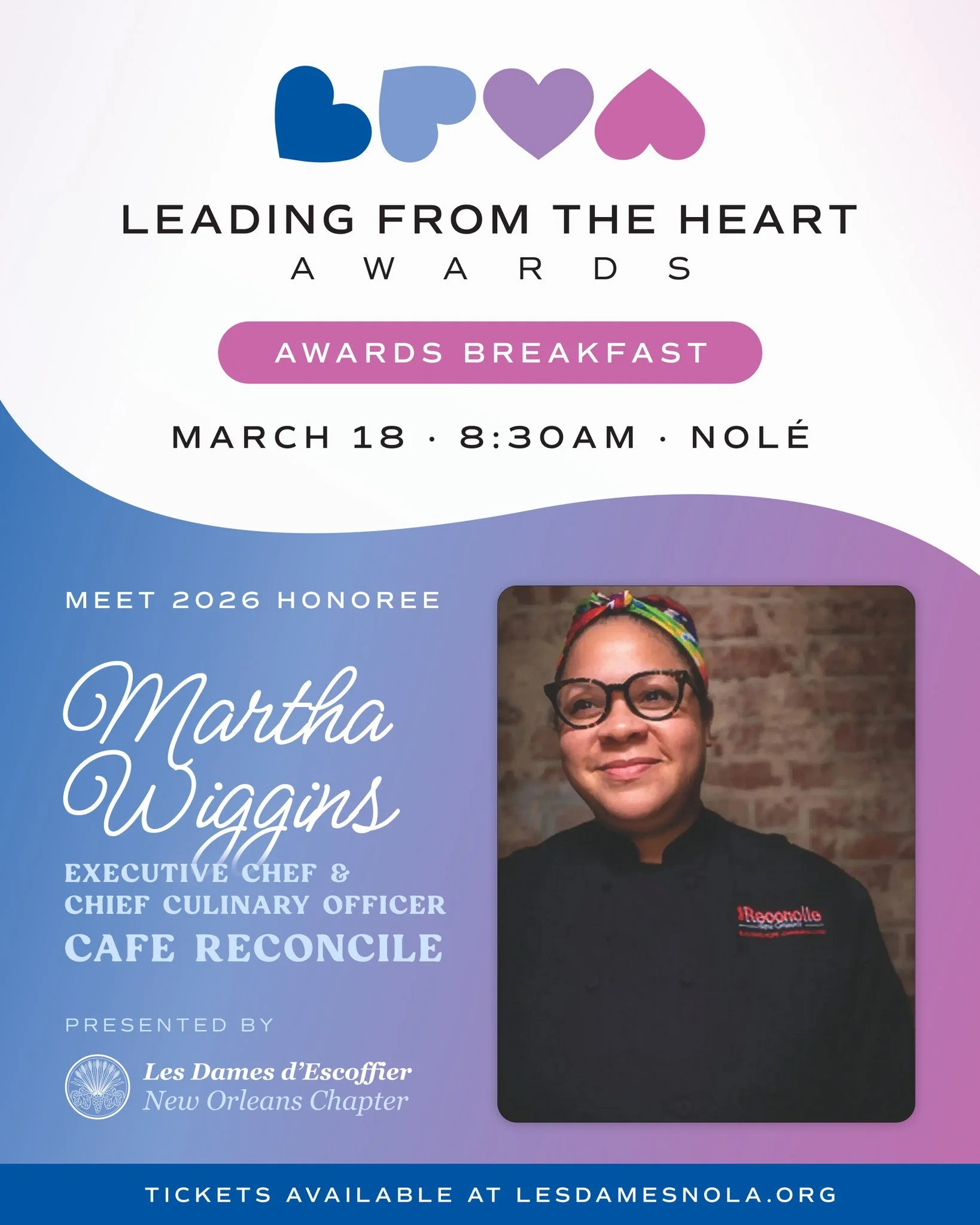 Meet Chef Martha Wiggins, a 2026 Leading from the Heart honoree.

From her first job in a deli at age 15 in Washington, D.C., Chef Martha Wiggins knew the kitchen was where she belonged &mdash; but she may never have predicted where that path would l