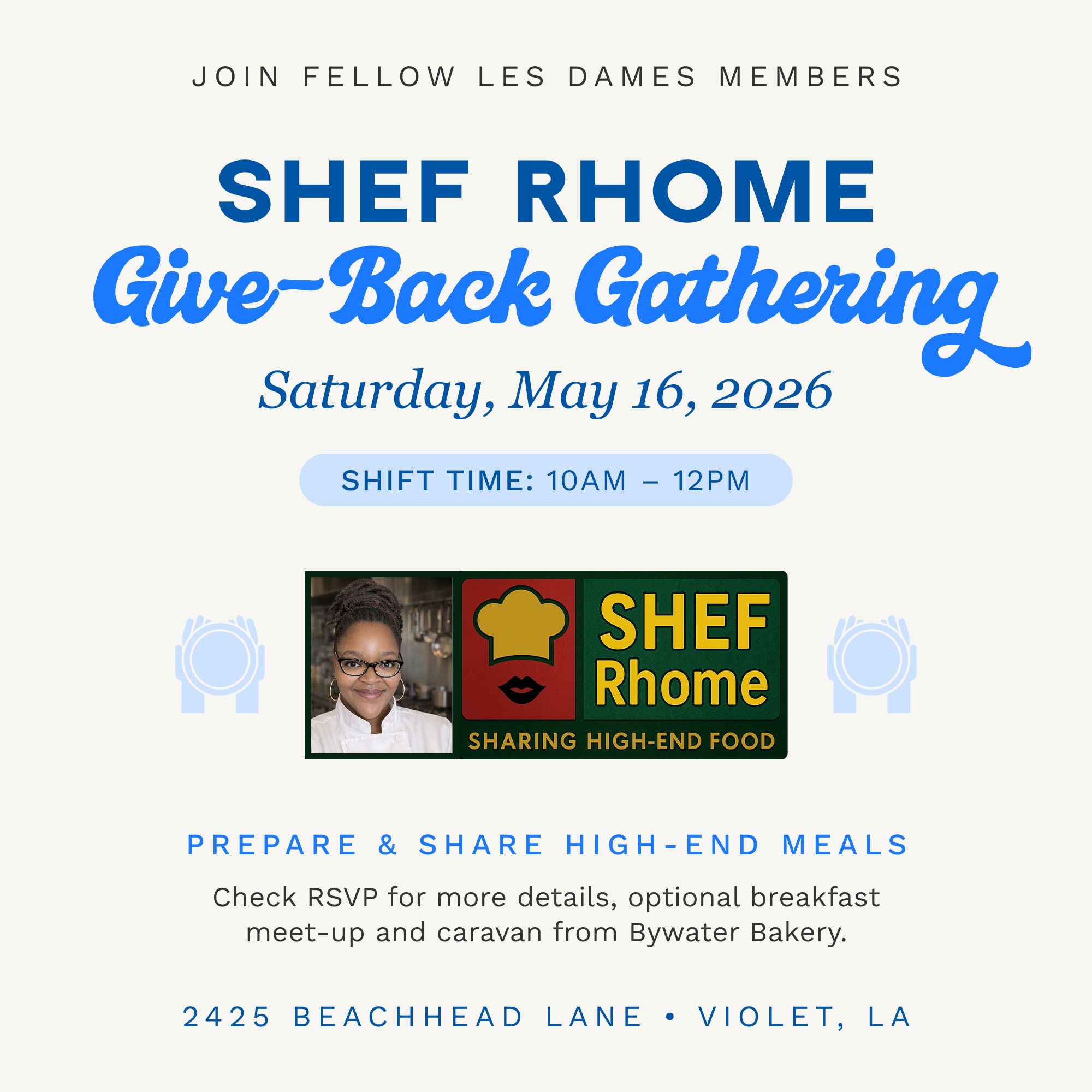 Shef Rhome Give-Back Gathering