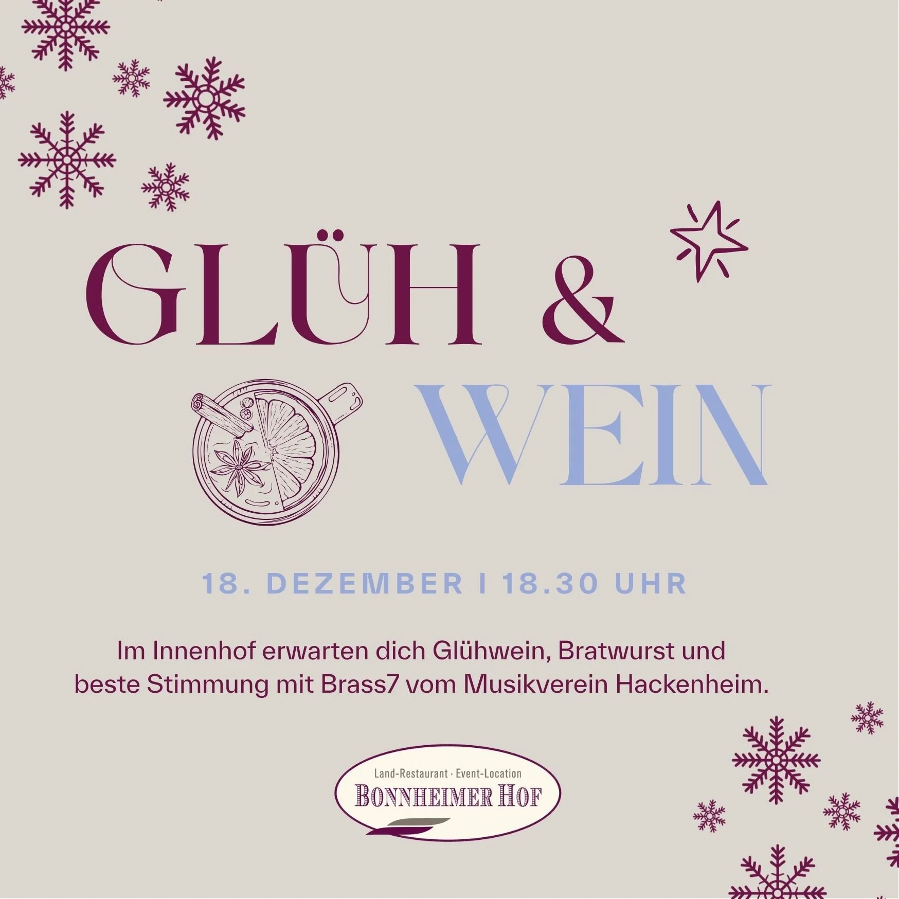 Glüh &amp; Wein im Innenhof