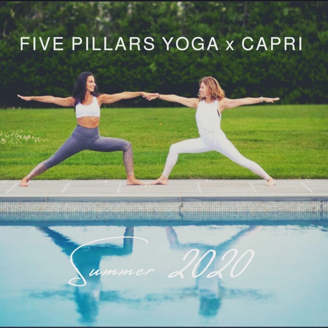 So excited to partner with @fivepillarsyoga to offer our guests complimentary yoga in the mornings in our outdoor garden!🧘&zwj;♀️Thurs &amp; Fri @ 9:30am; Sat &amp; Sun @ 10am. Email hello@caprisouthampton.com to reserve your spot! 📧 #CapriSouthamp