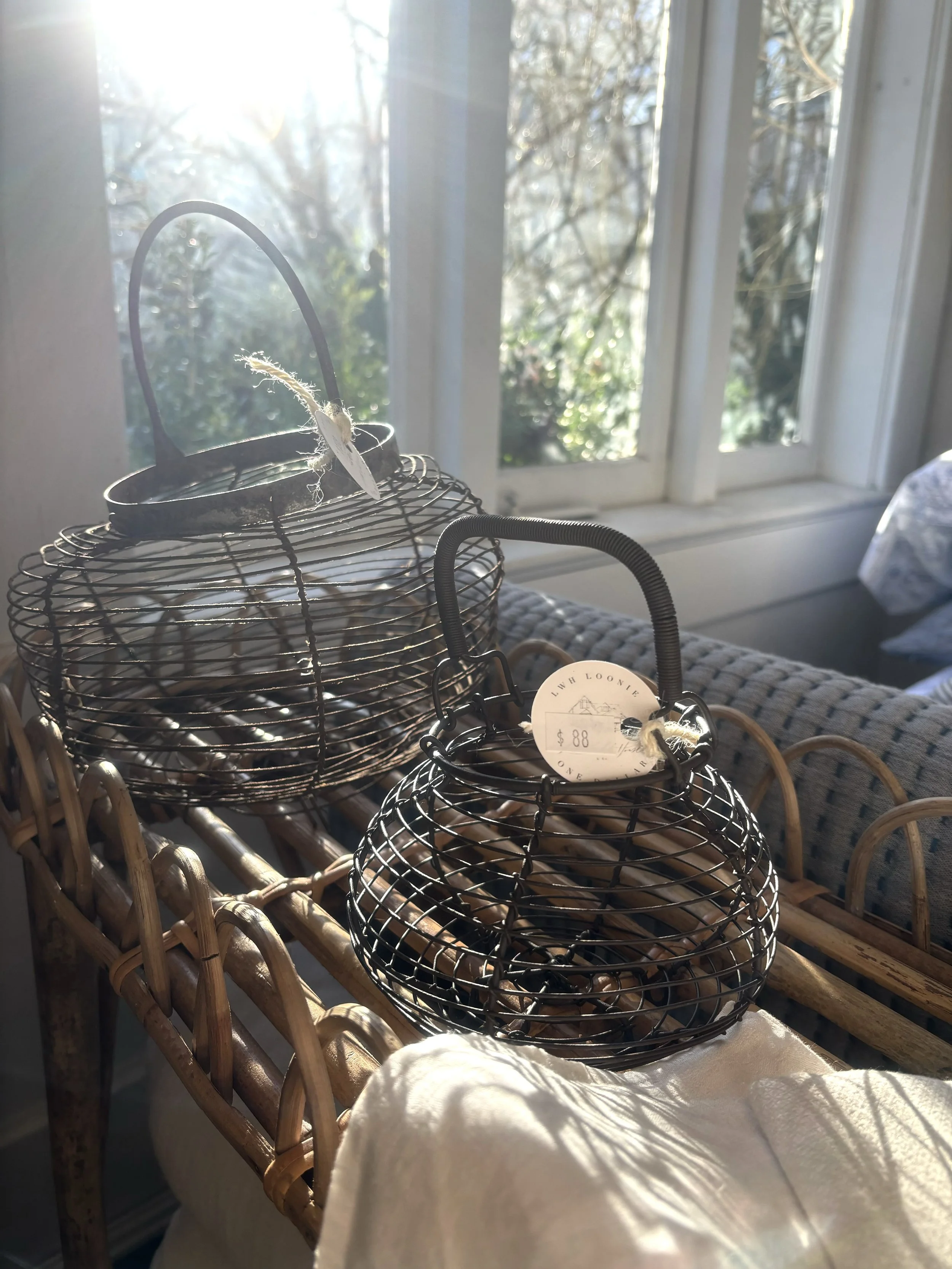 Wire Baskets with Handle