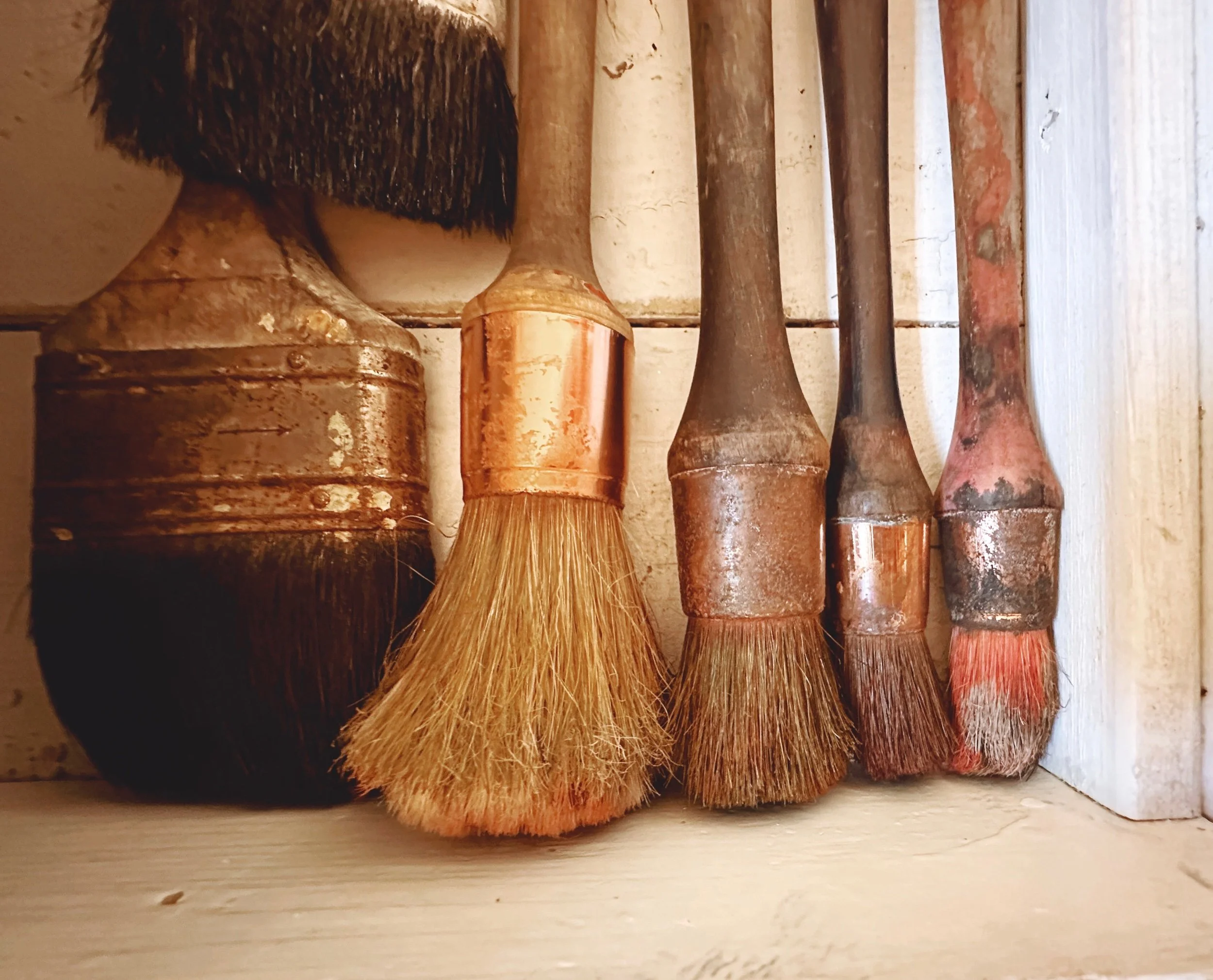 French antique paint brushes — Little White House & Co. | Boutique