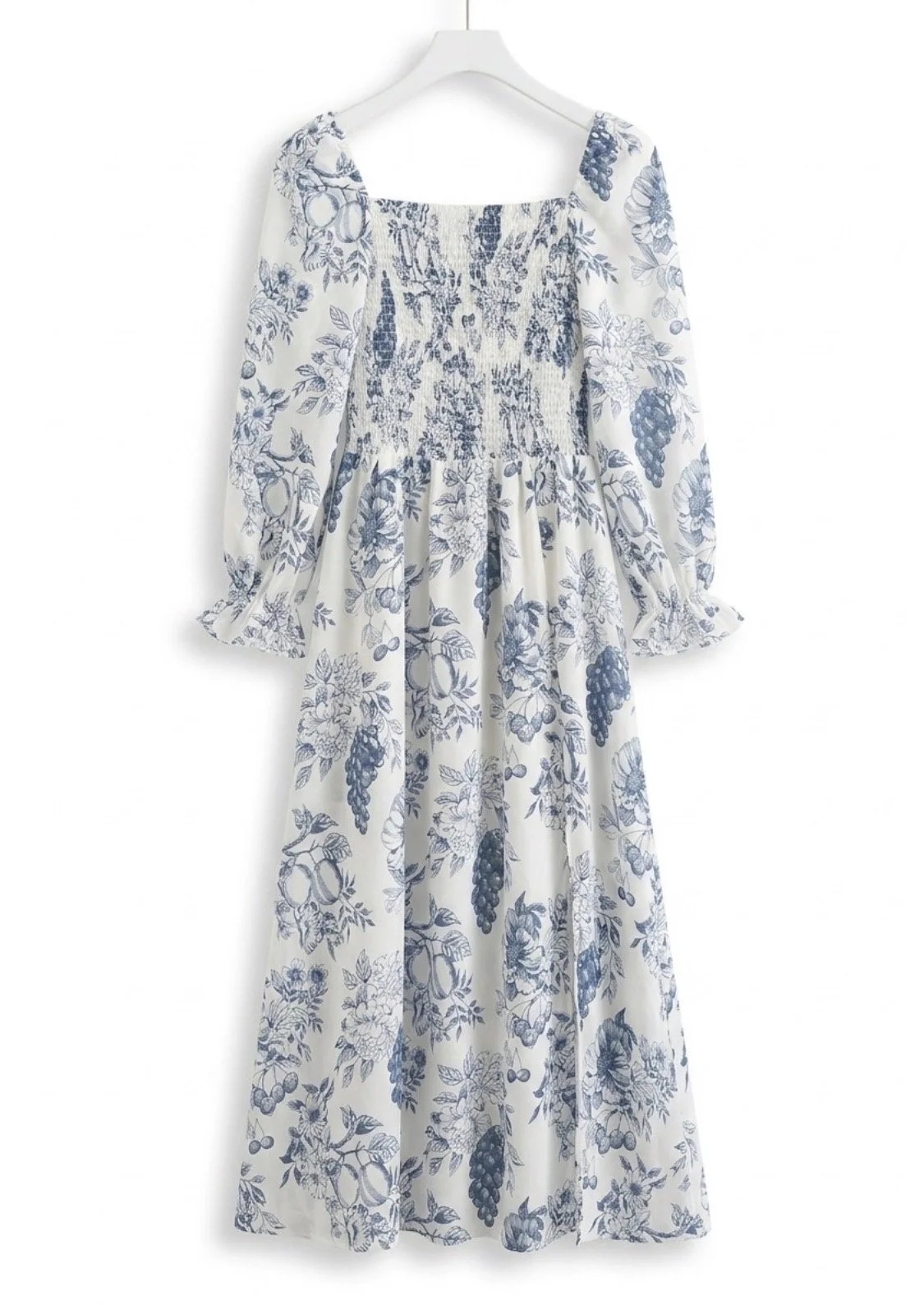 Toile print midi dress