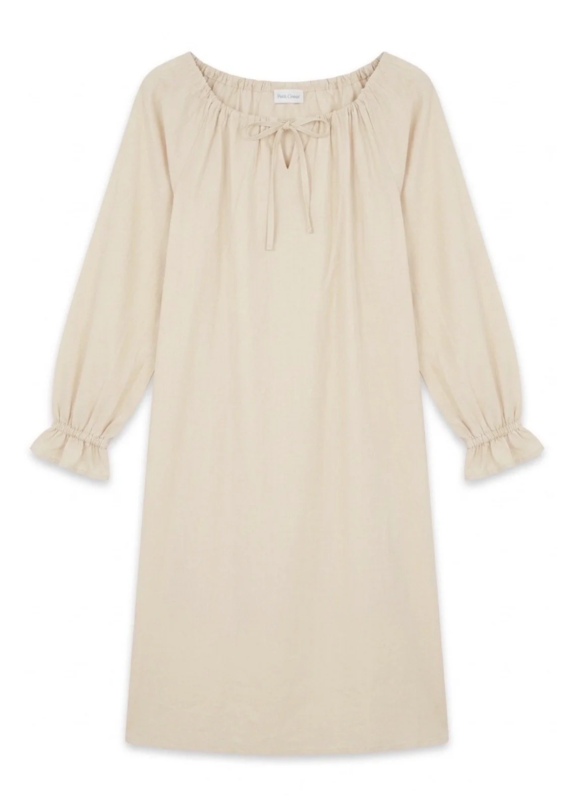 Off-the-shoulder long sleeve dress