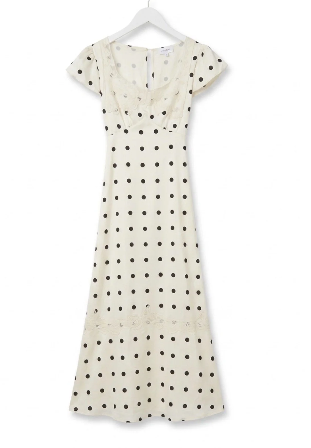 Polka dot midi dress