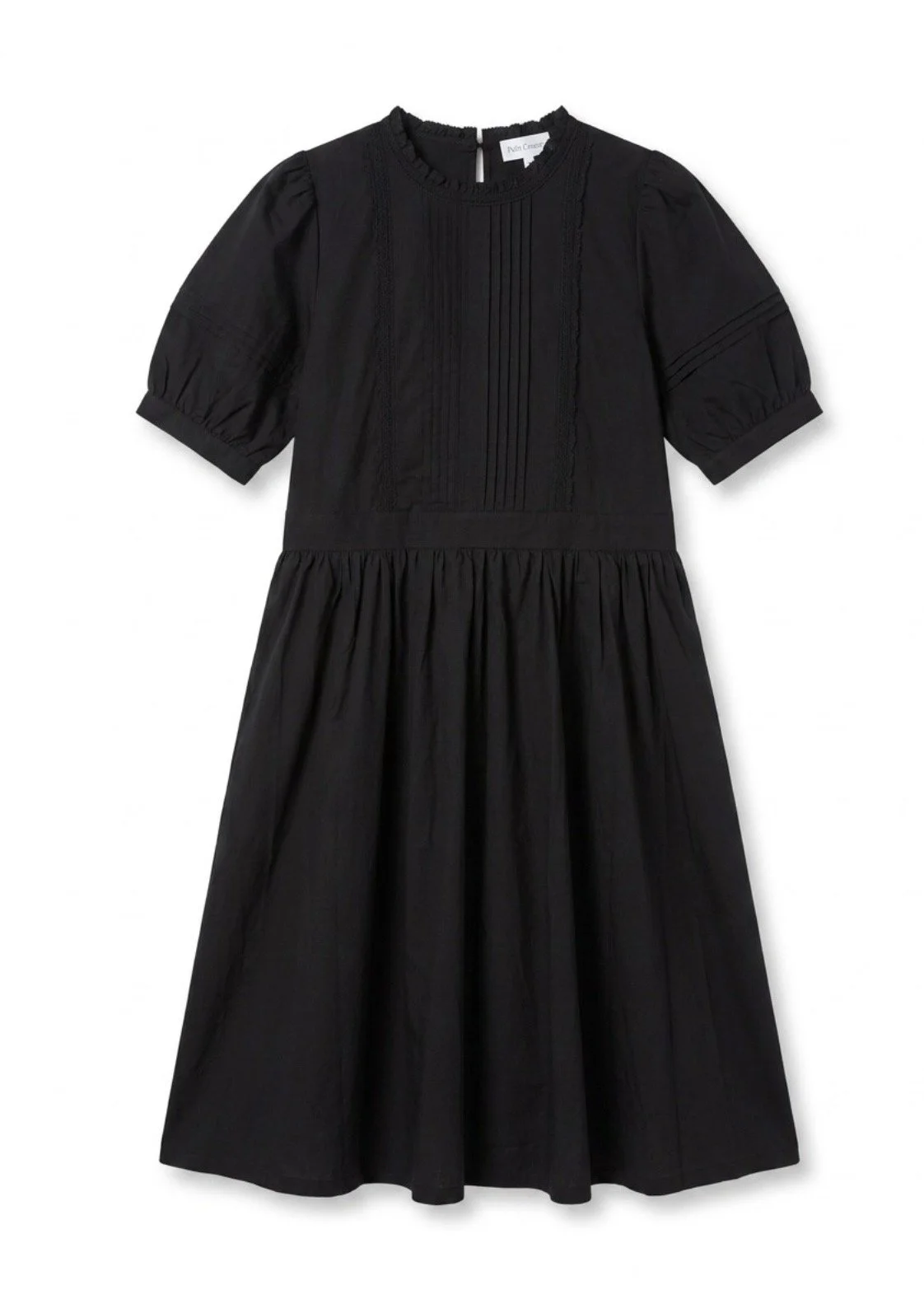 Black midi dress