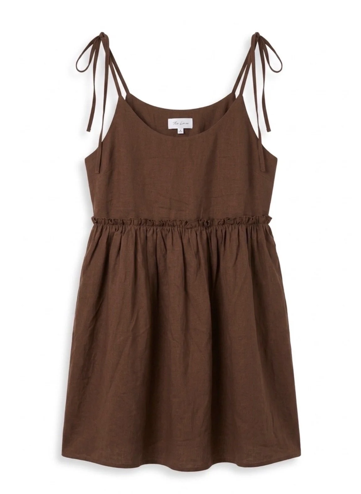 Brown Linen Dress