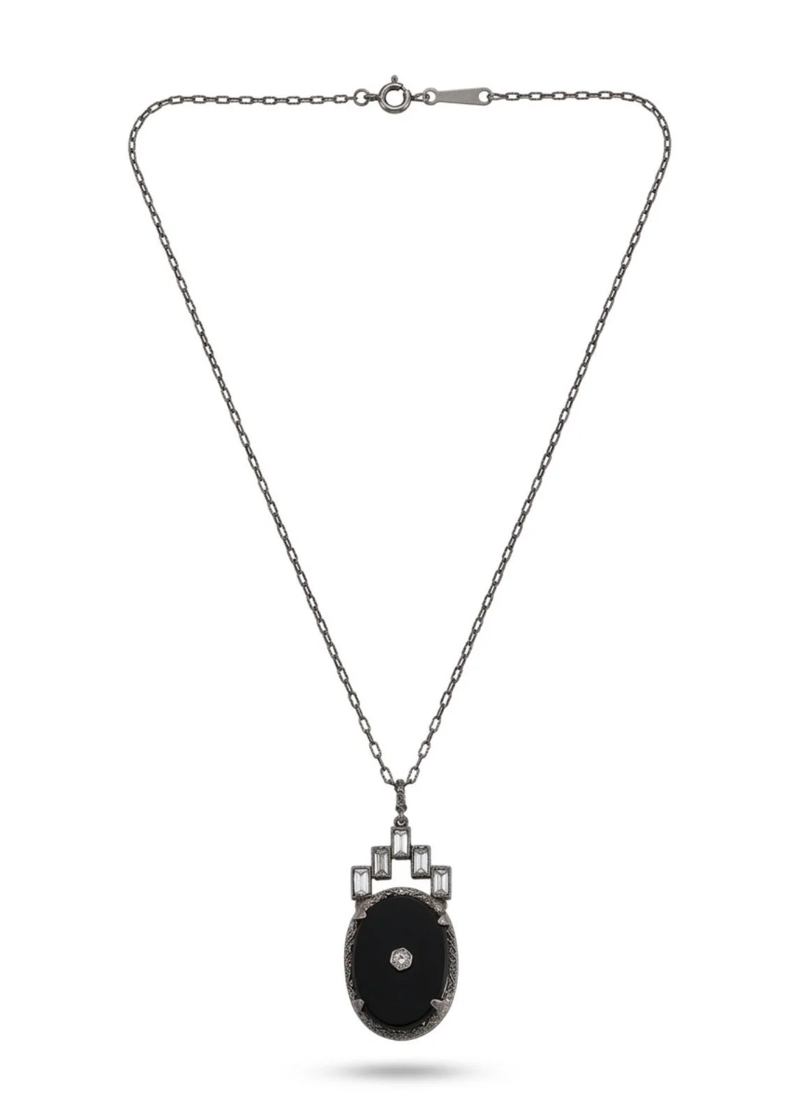 Art Deco style vintage pendant necklace