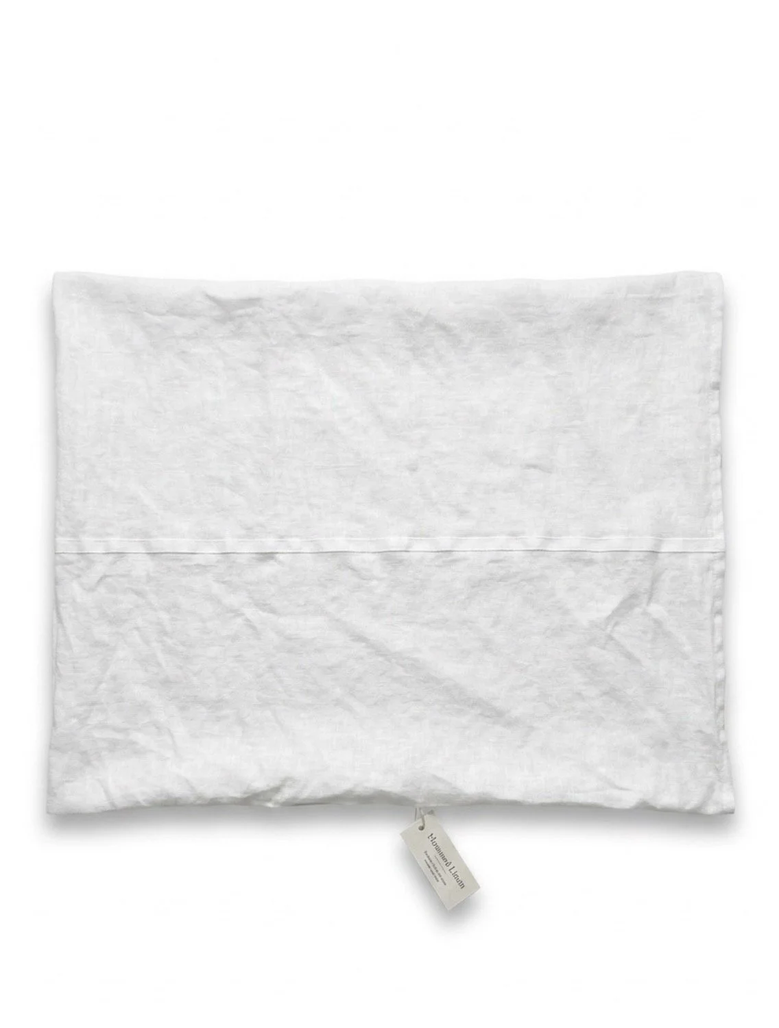 Distressed white linen towel