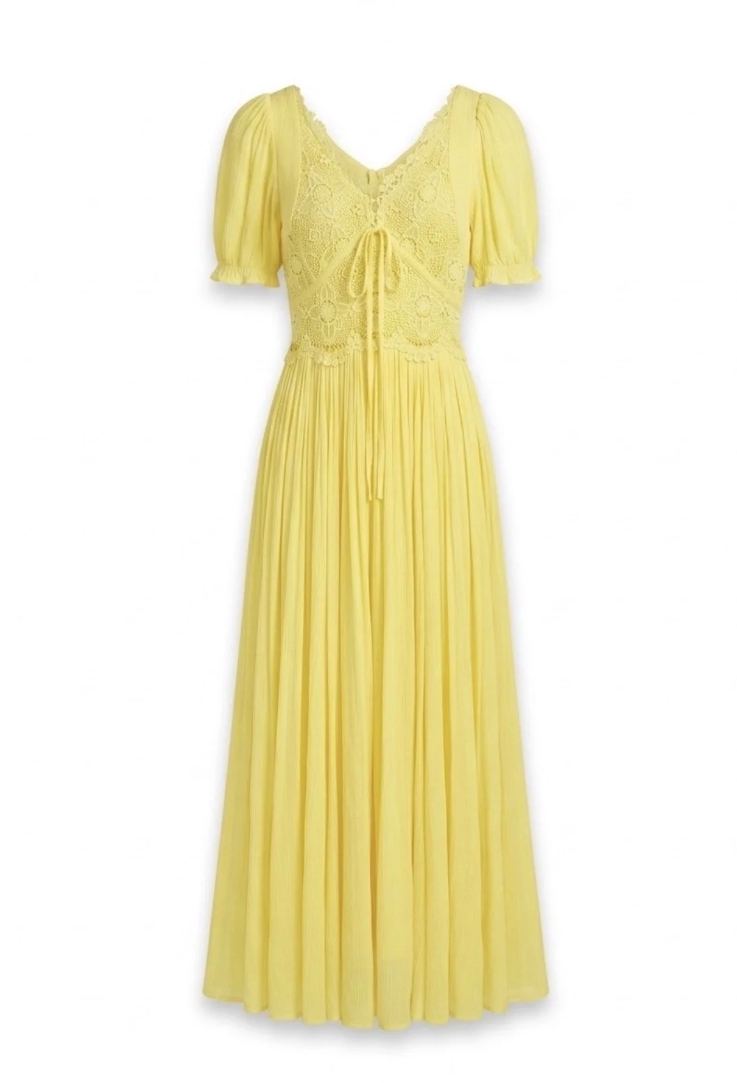 Yellow maxi dress