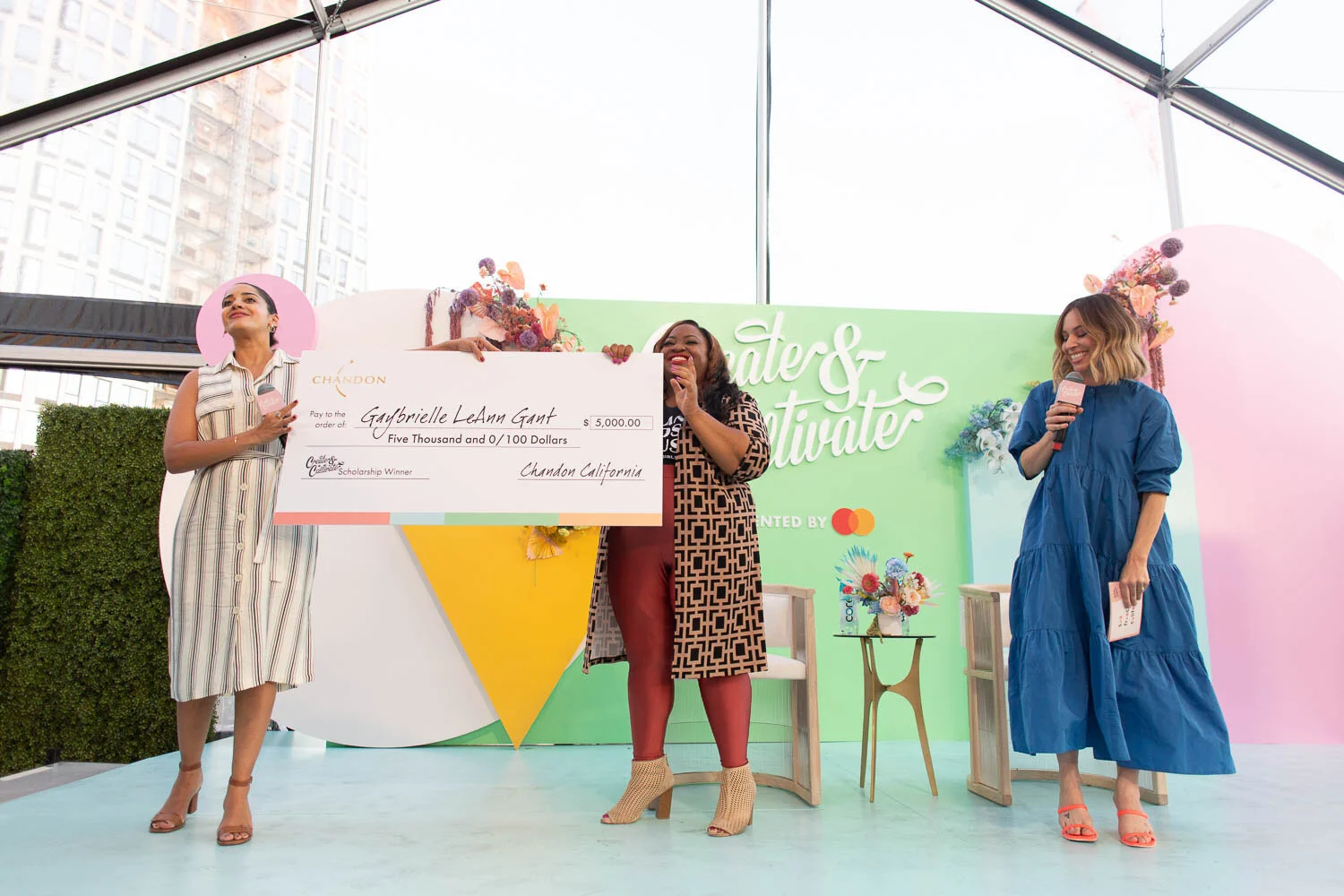 Left to Right: Christine Guzman (Chandon), Gaybrielle LeAnn Gant (Black Girls Brunch), Jaclyn R Johnson (Create & Cultivate) Photograph Credits: The Social Photog for Black Girls Brunch