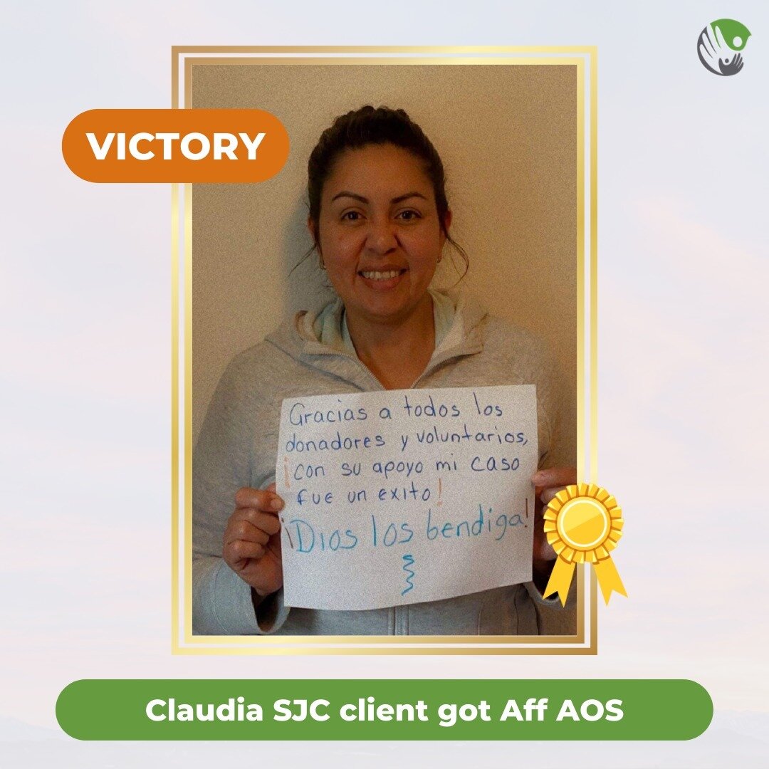 These past couple of weeks have been full of victories to celebrate together! Today, we want to share a message from a special client:

&quot;Thank you, donors, supporters, and volunteers. With your help, my case was a success! God bless you.&quot;


