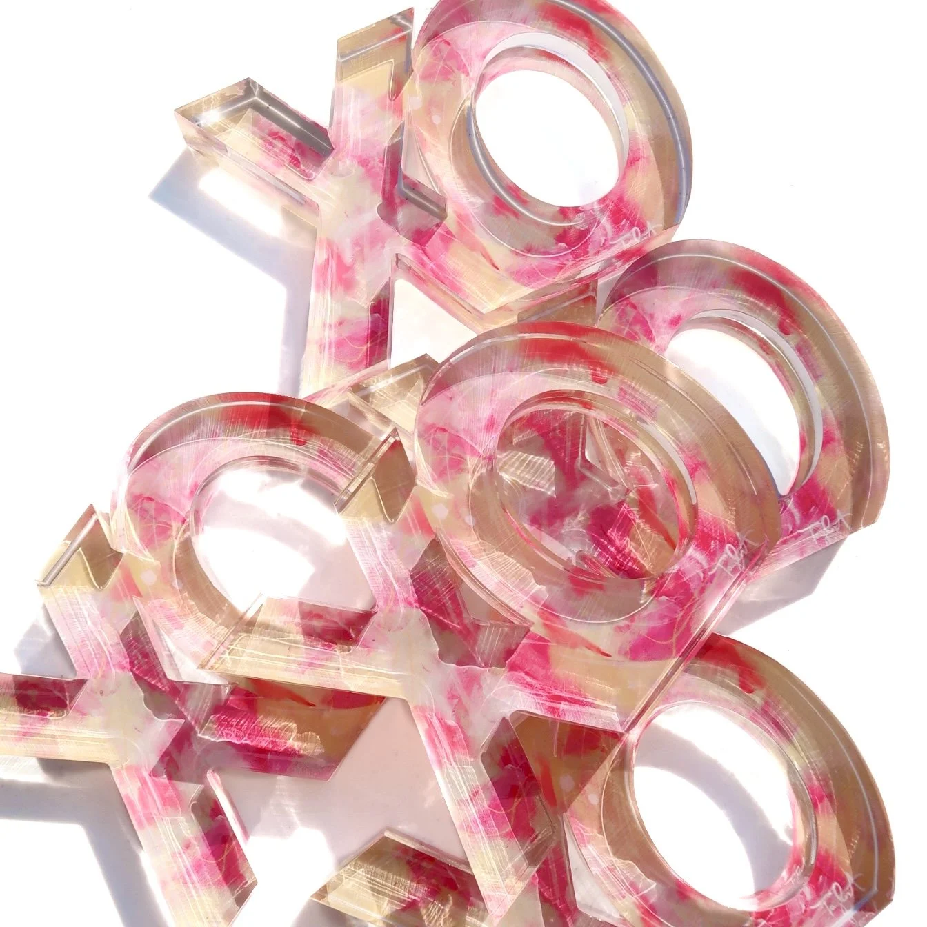 Chi Omega Acrylic Letter Block