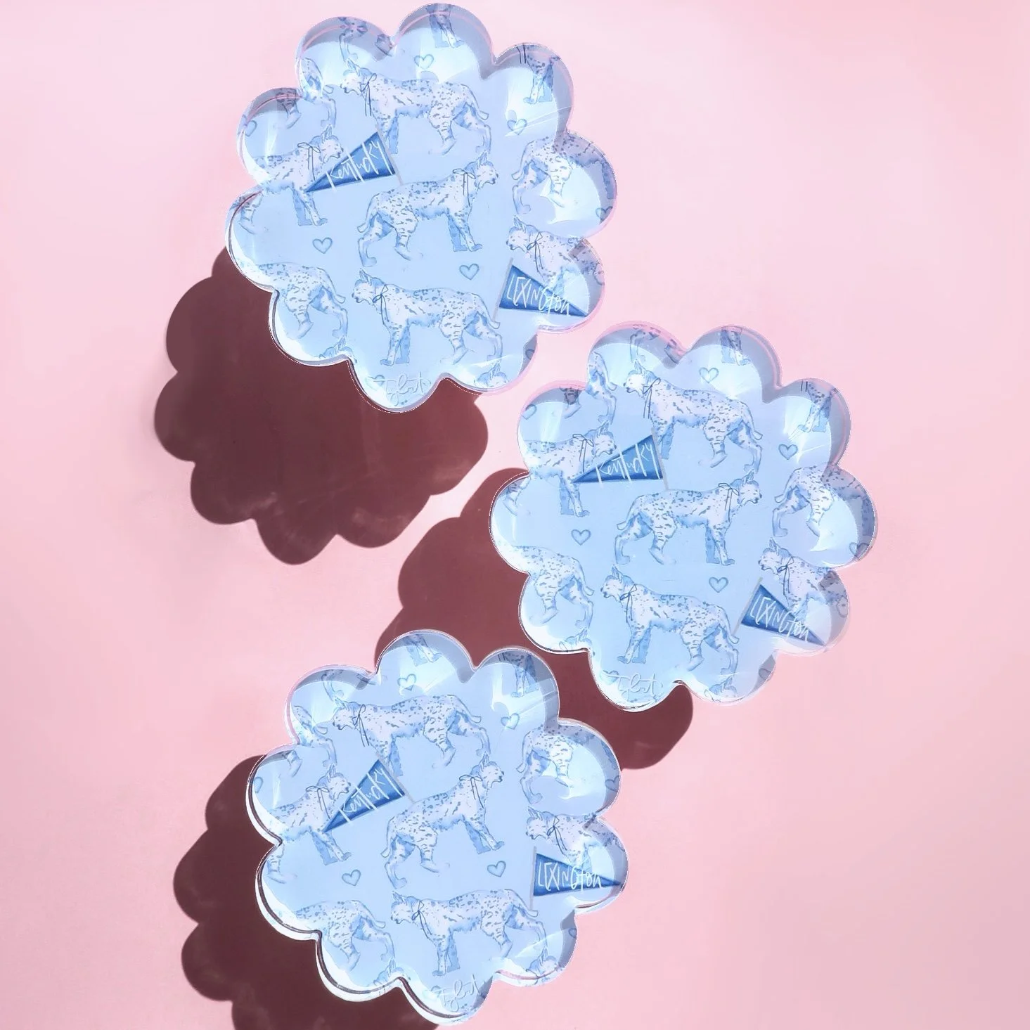 Lexington Acrylic Coaster - Scalloped