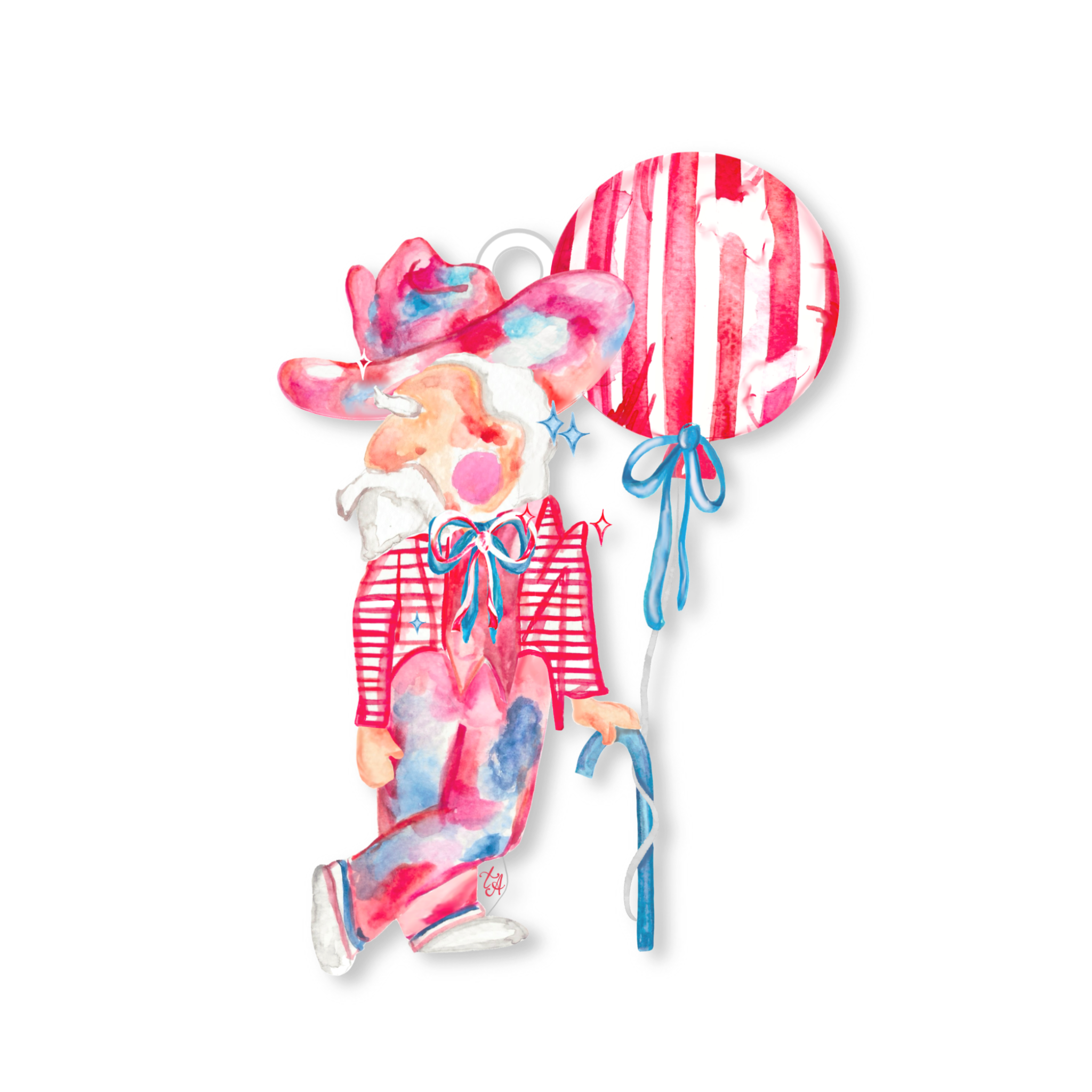 Mr. Red, White & Blue Ornament