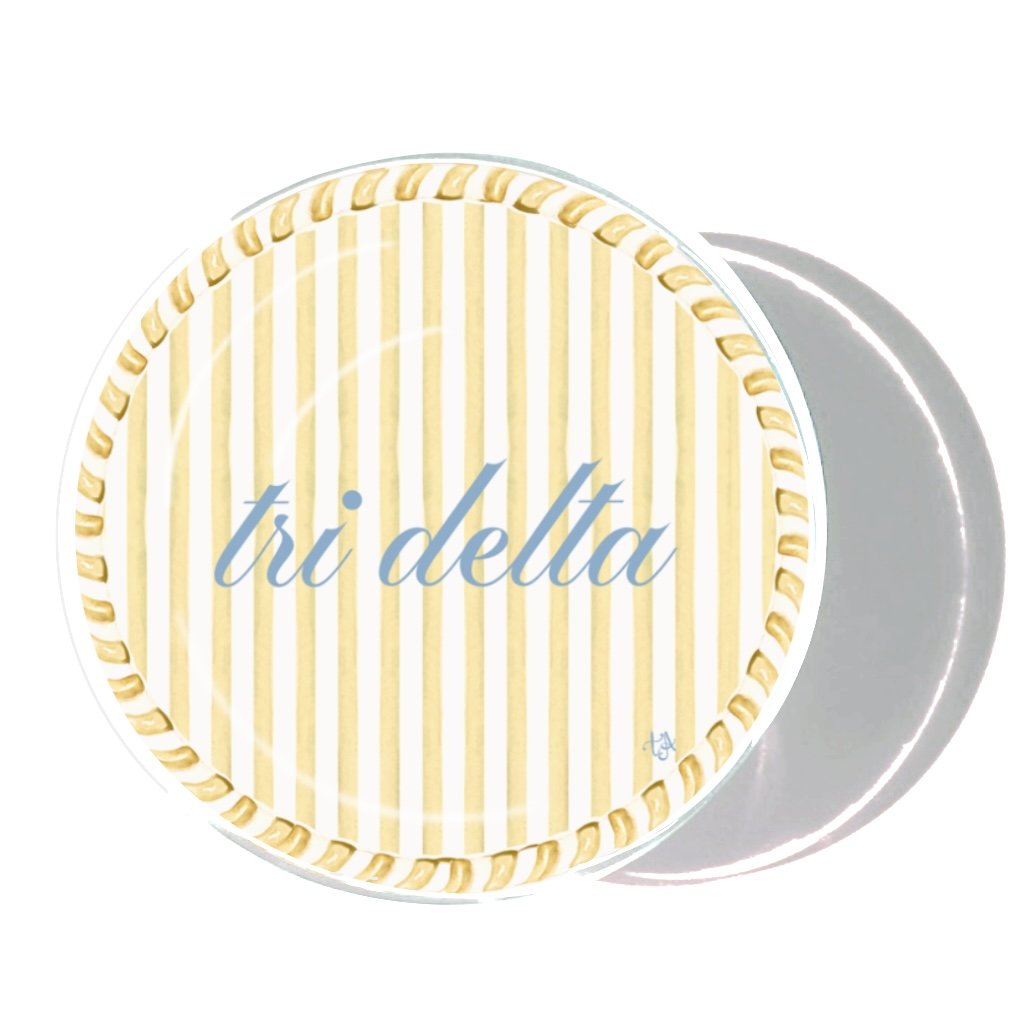 Delta Delta Delta Striped Coaster