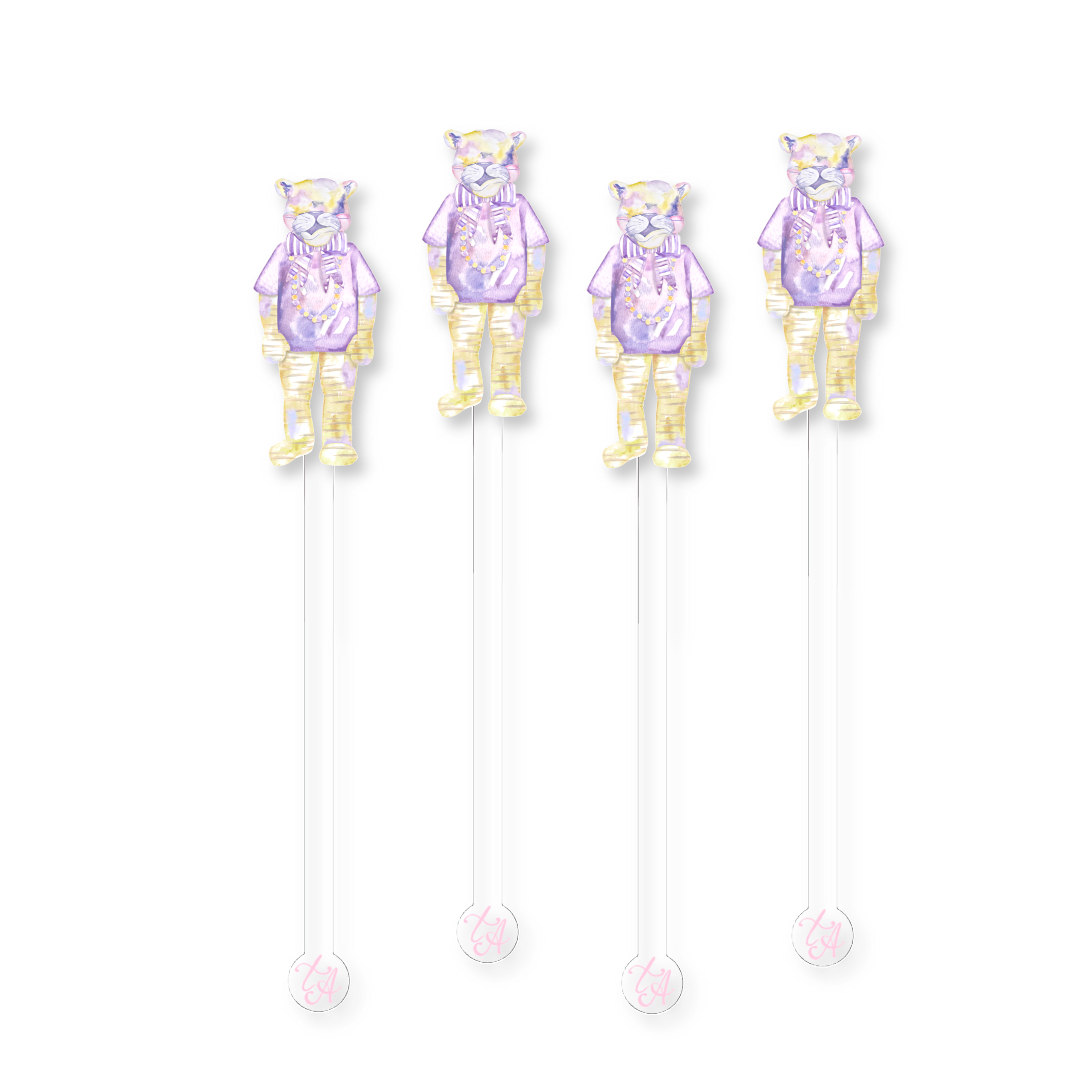 Mardi Cat Stir Sticks