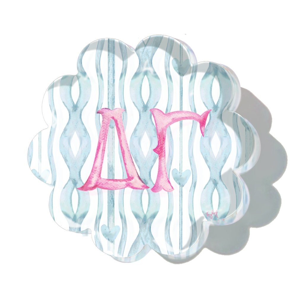 Delta Gamma Pattern Coaster