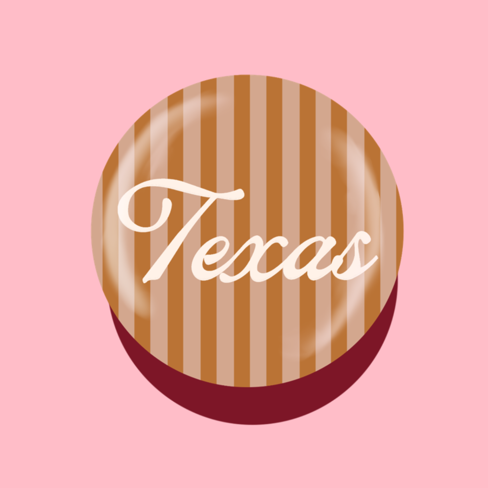 Texas Button - Stripes