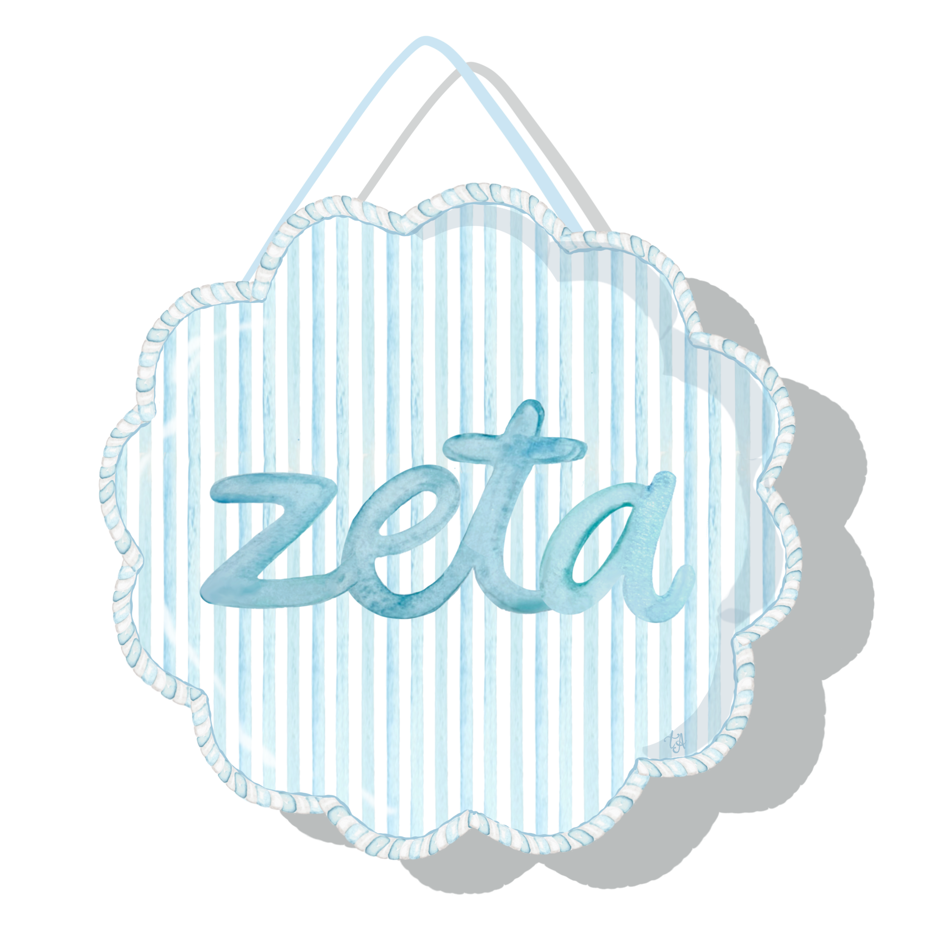 Zeta Tau Alpha Door Hanger