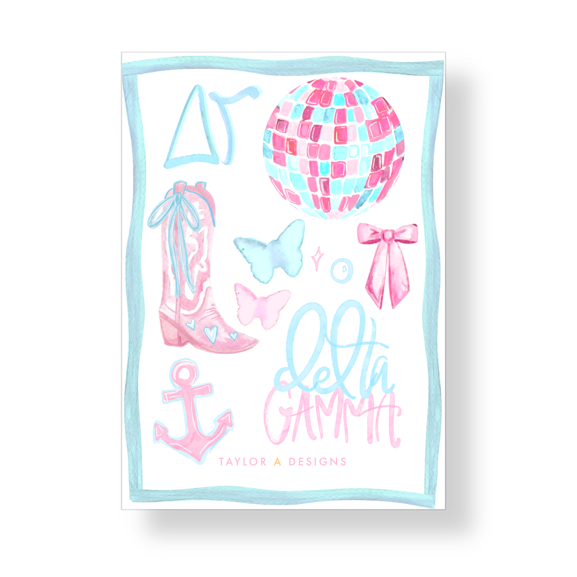 Delta Gamma Sticker Sheet