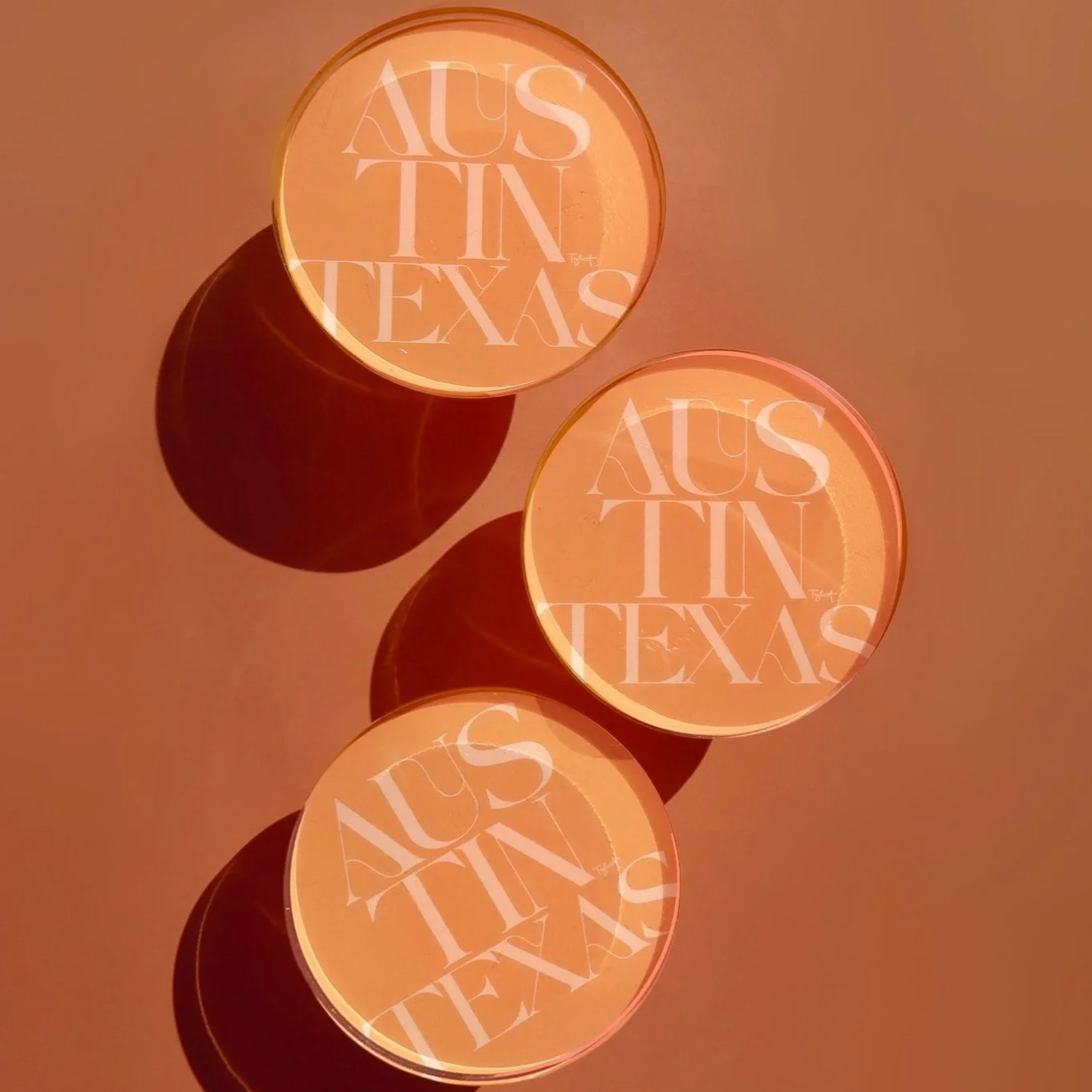 Austin Acrylic Coaster - Round