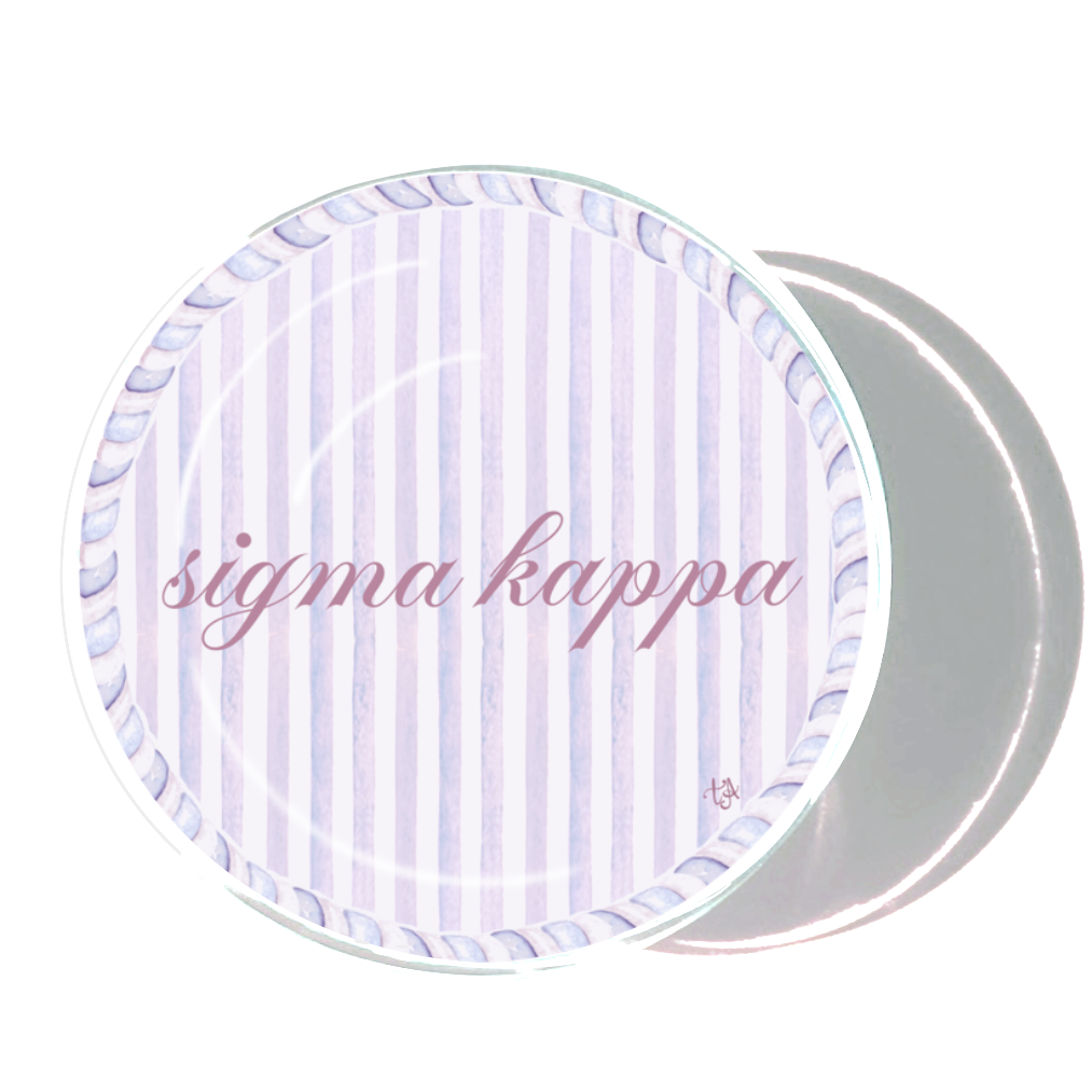 Sigma Kappa Striped Coaster