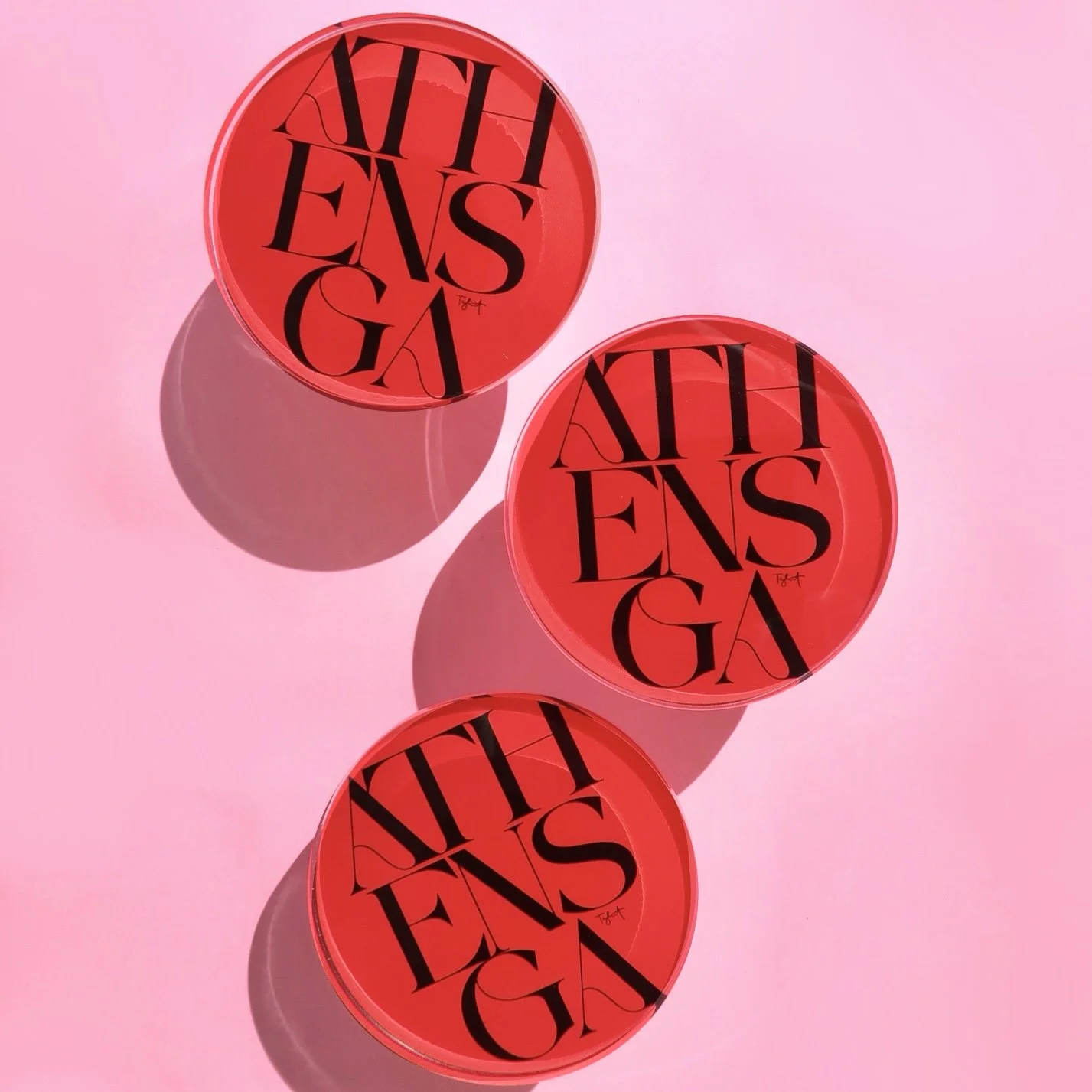 Athens Acrylic Coaster - Round