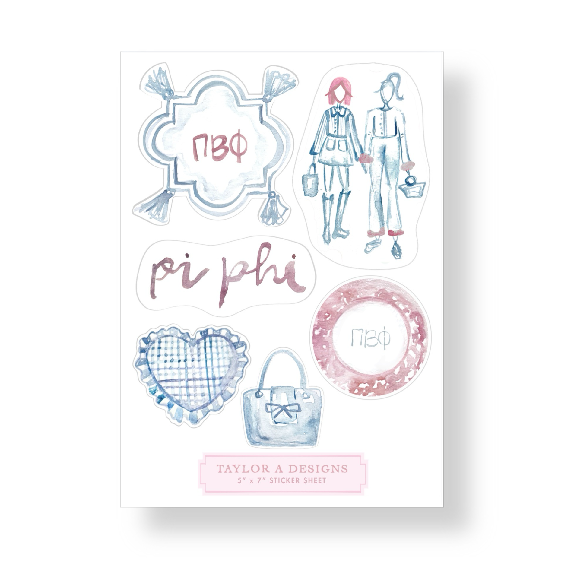 Pi Beta Phi Sticker Sheet