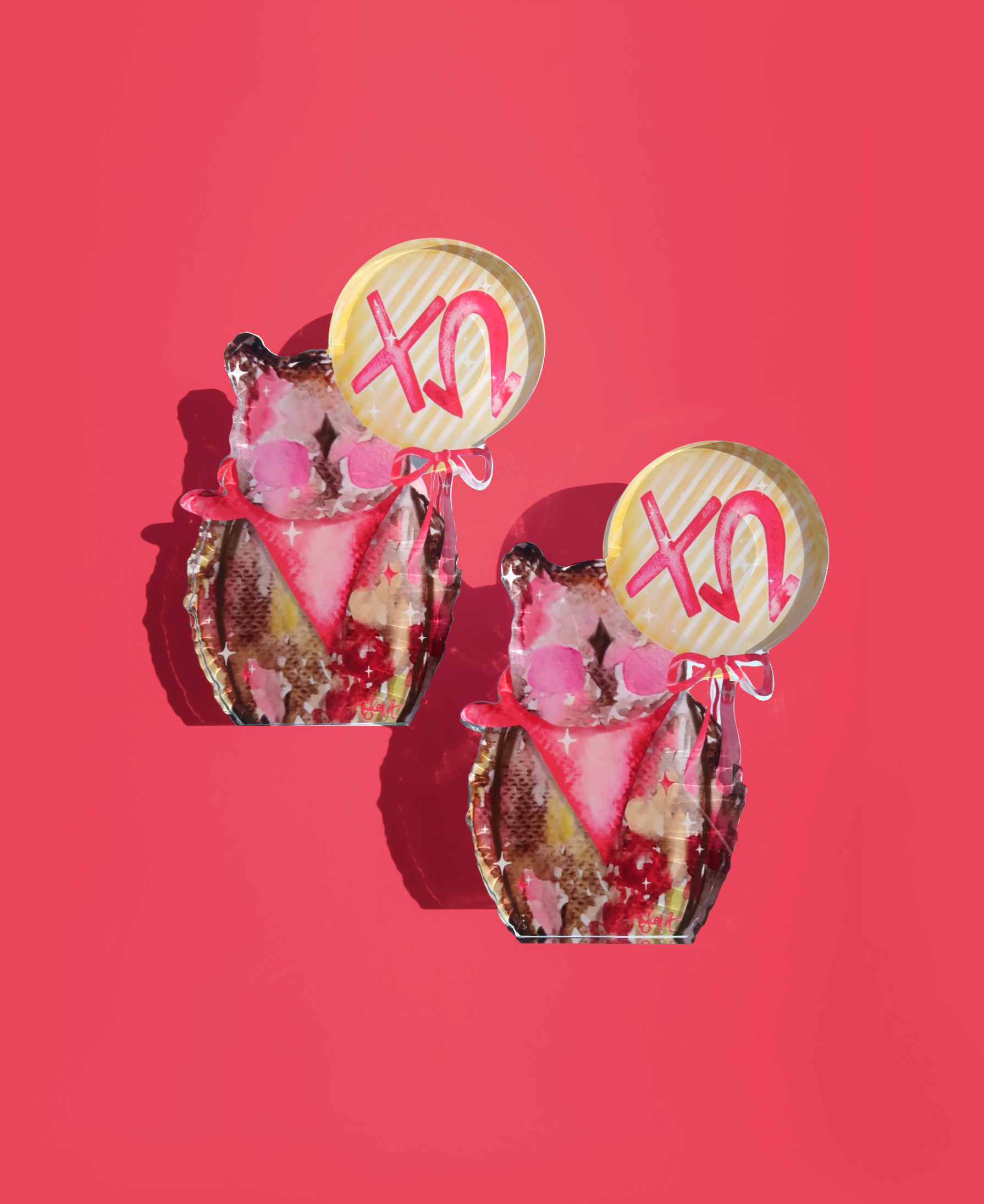 Acrylic Art Block - Chi Omega