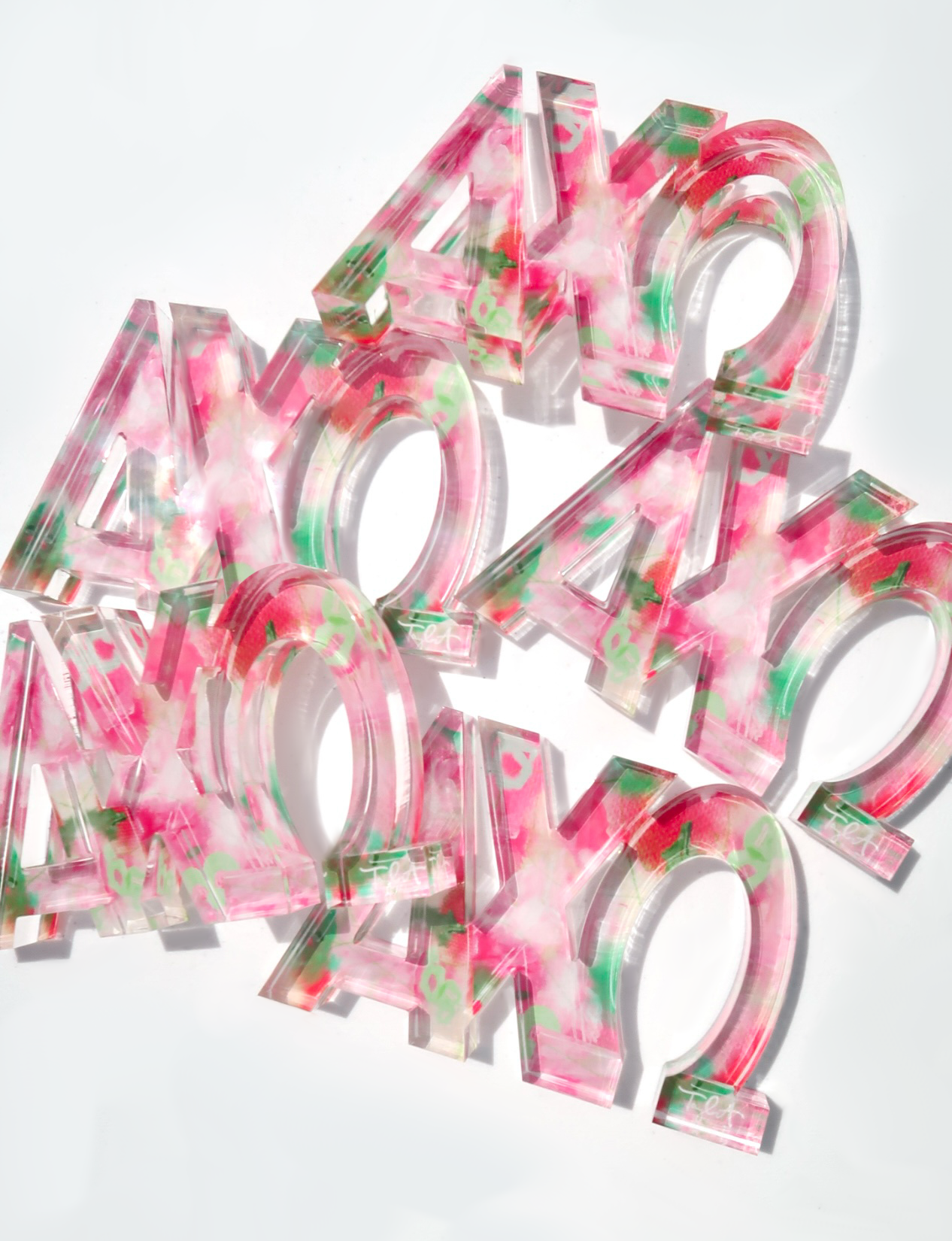 Acrylic Letter Block - Alpha Chi Omega