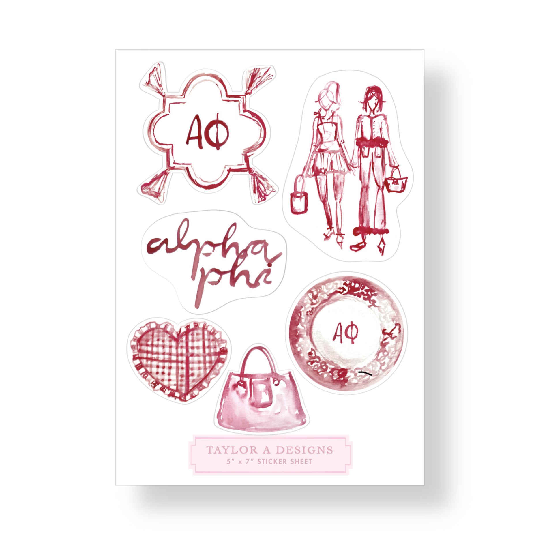 Alpha Phi Sticker Sheet
