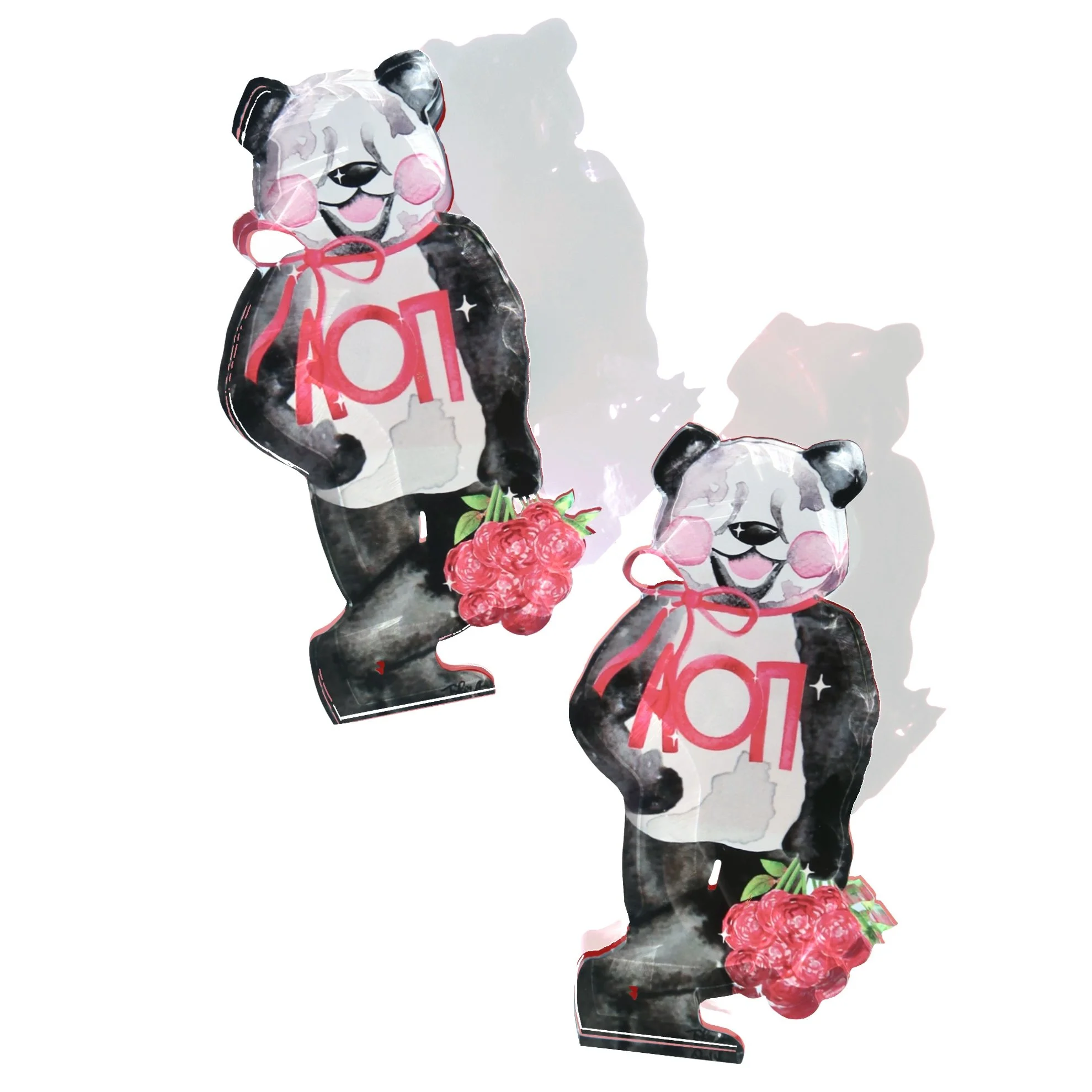 Acrylic Art Block - Alpha Omicron Pi