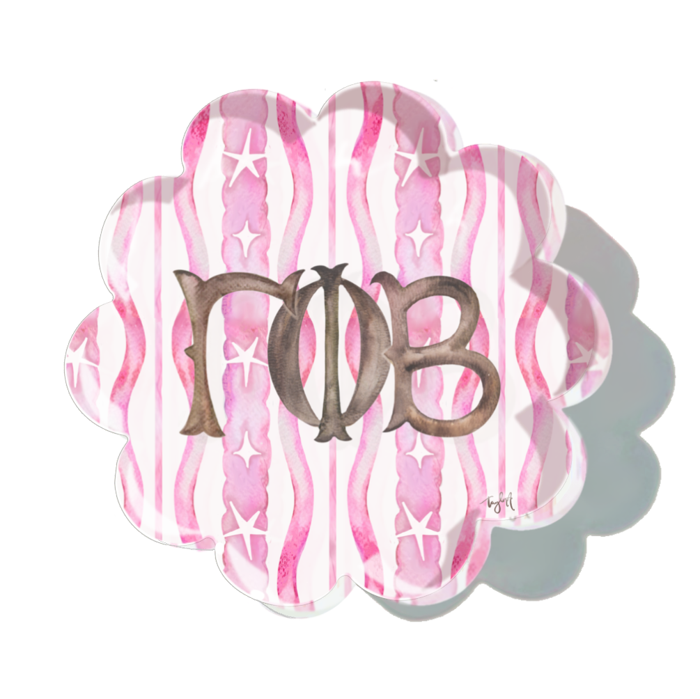 Gamma Phi Beta Pattern Coaster