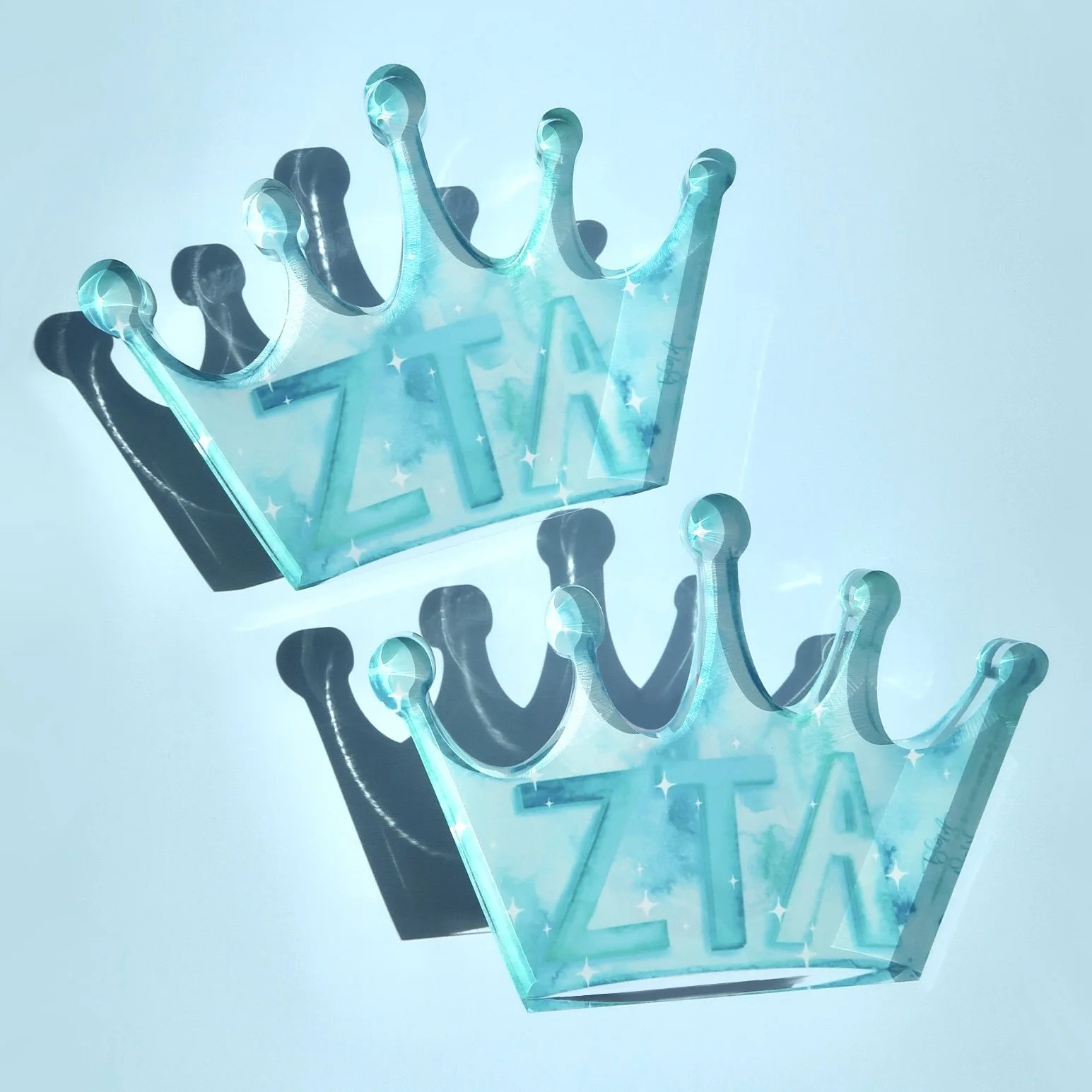 Acrylic Art Block - Zeta Tau Alpha