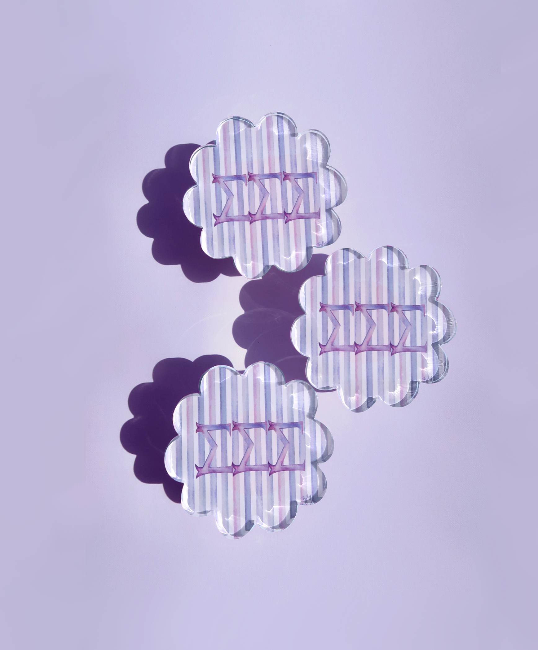 Acrylic Coaster - Sigma Sigma Sigma
