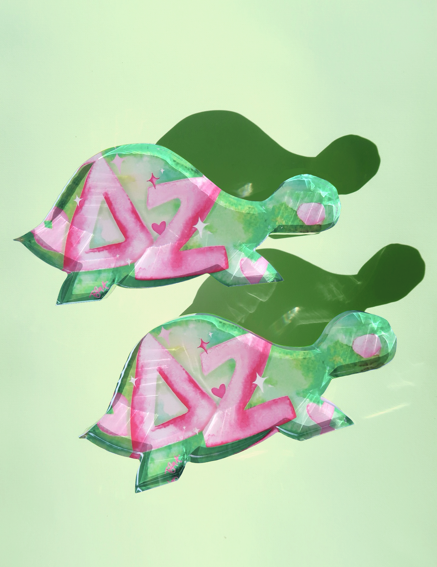 Acrylic Art Block - Delta Zeta