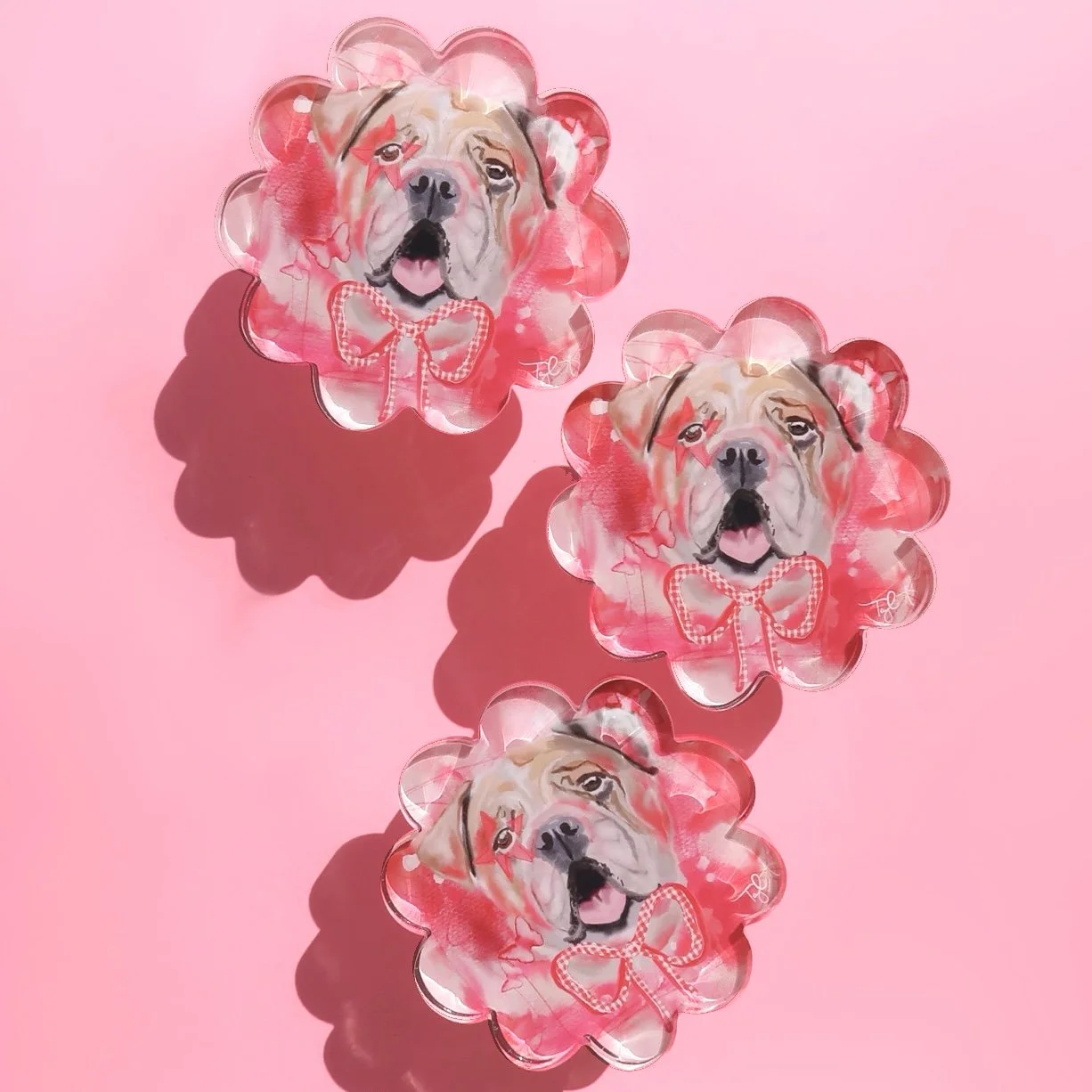 Athens Acrylic Coaster - Scalloped