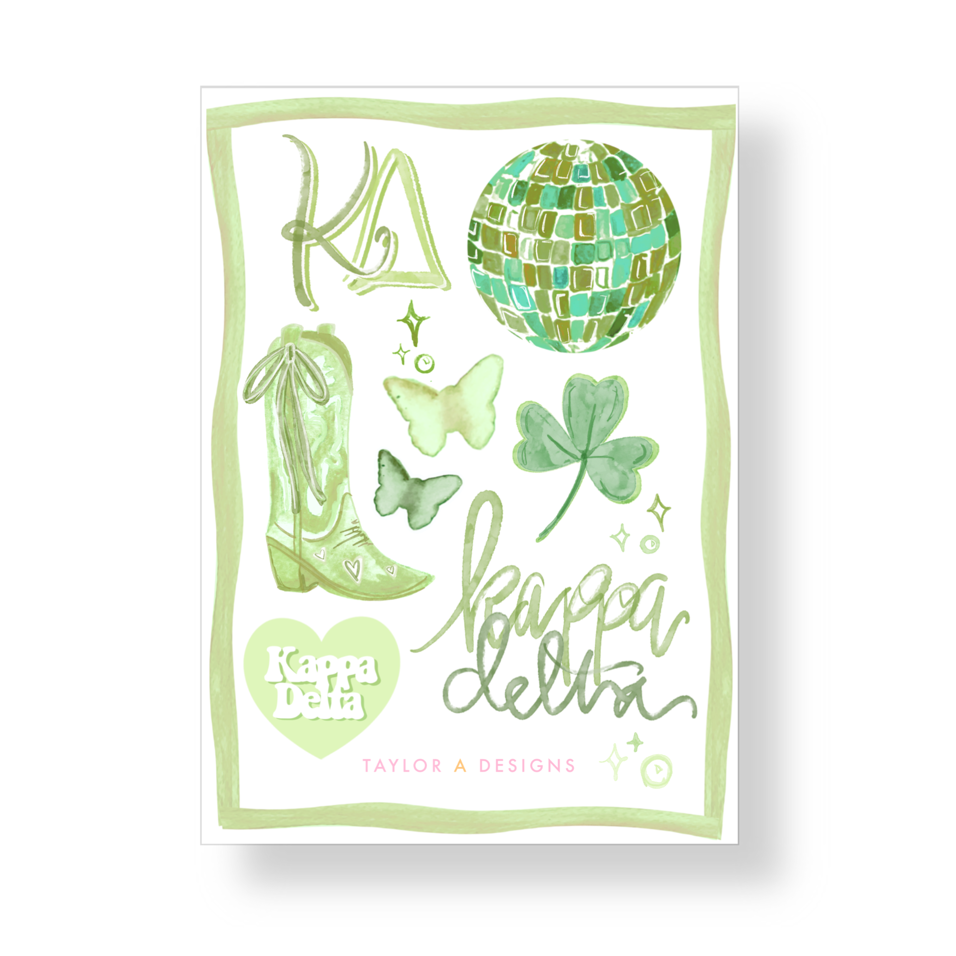 Kappa Delta Sticker Sheet
