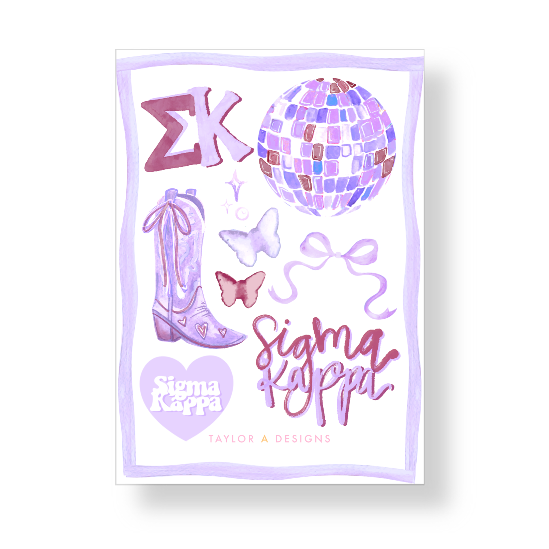 Sigma Kappa Sticker Sheet